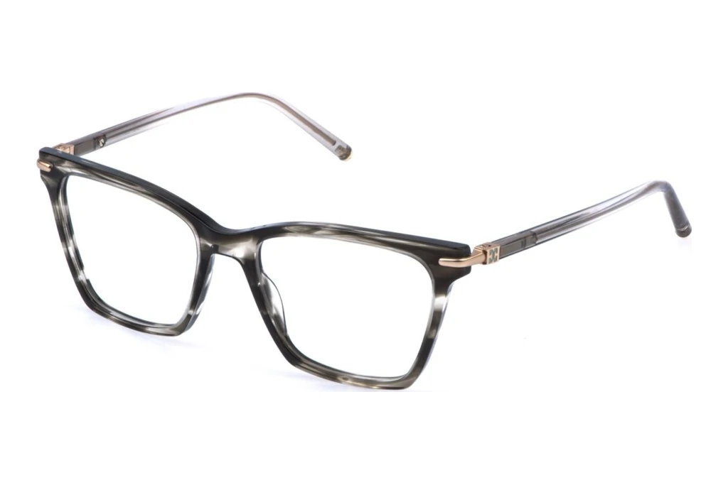 Escada VESF81 04AT SHINY STRIPED GREY HAVANA Escada VESF81 04AT SHINY STRIPED GREY HAVANA