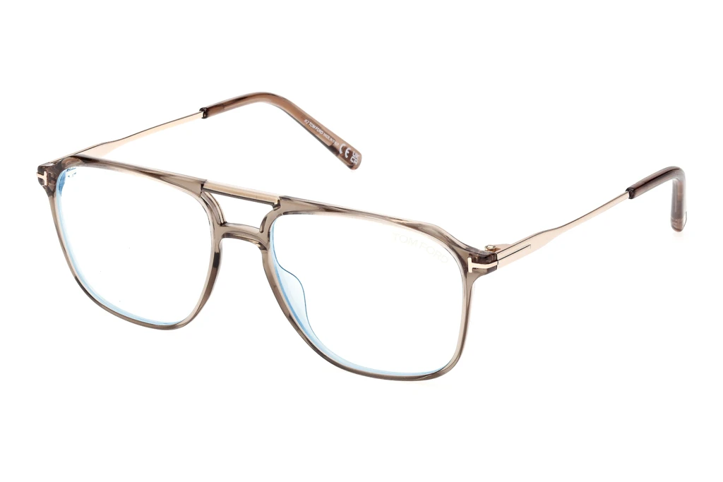 Tom Ford FT5665-B 045 Glänzend Hellbraun Tom Ford FT5665-B 045 Glänzend Hellbraun