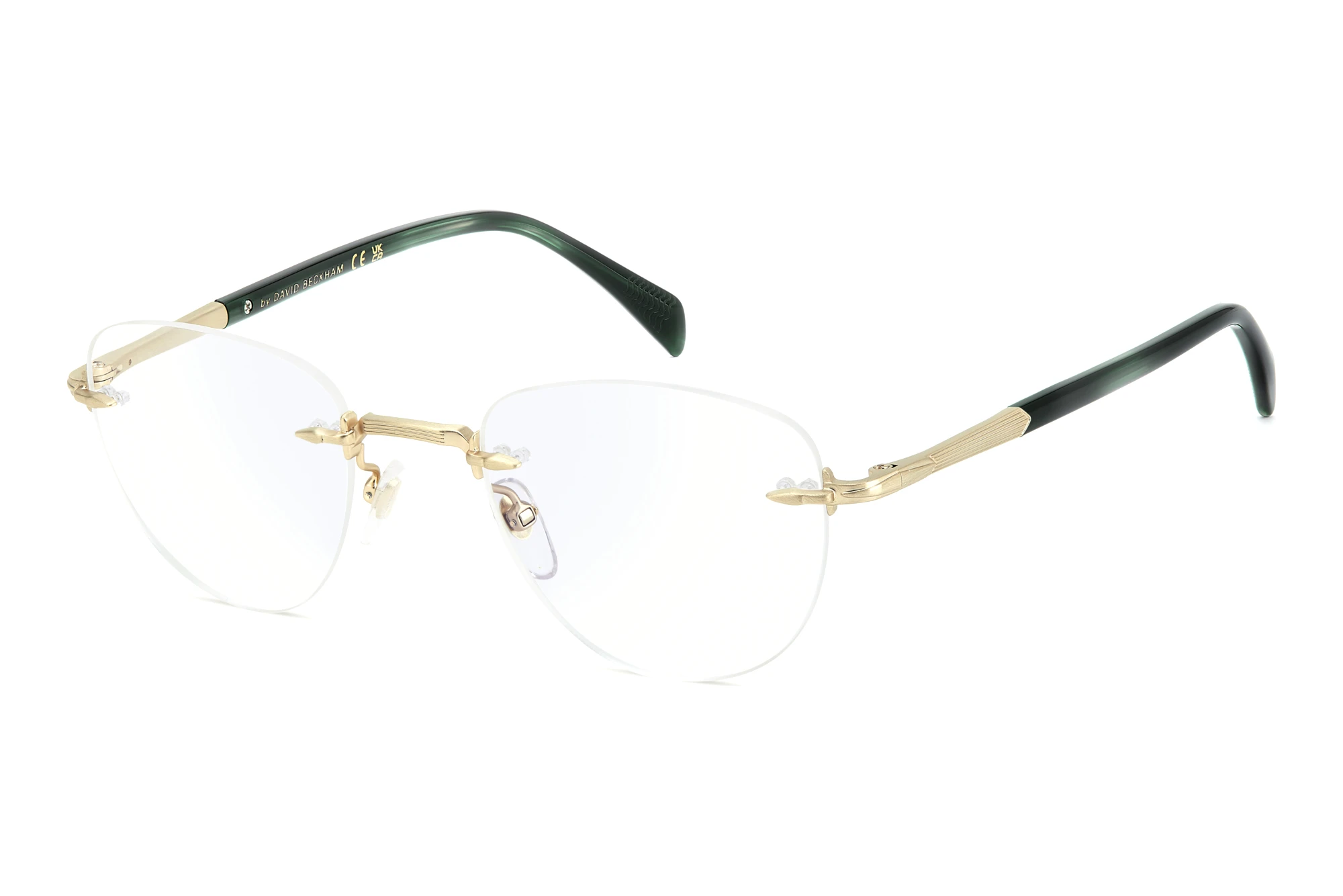 David Beckham DB 1243 CI3 GOLD STRIPED GREEN David Beckham DB 1243 CI3 GOLD STRIPED GREEN