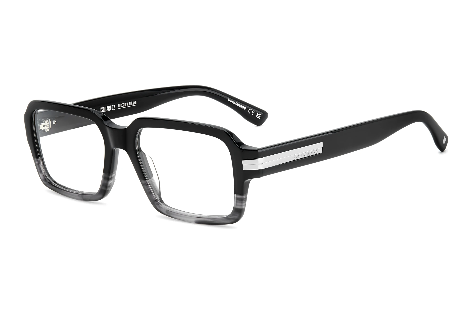 Dsquared2 D2 0221 XOW BLACK GREY HORN Dsquared2 D2 0221 XOW BLACK GREY HORN