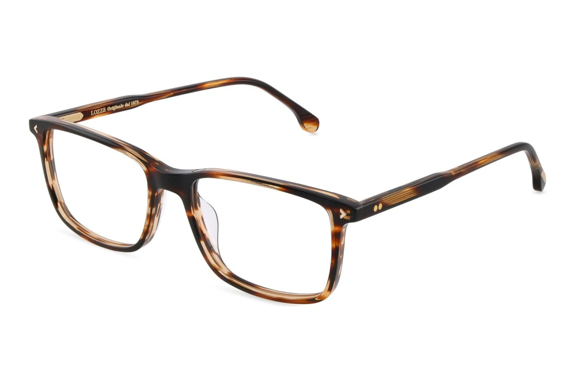 Lozza VL4435 09RS SHINY STRIPED HAVANA Lozza VL4435 09RS SHINY STRIPED HAVANA