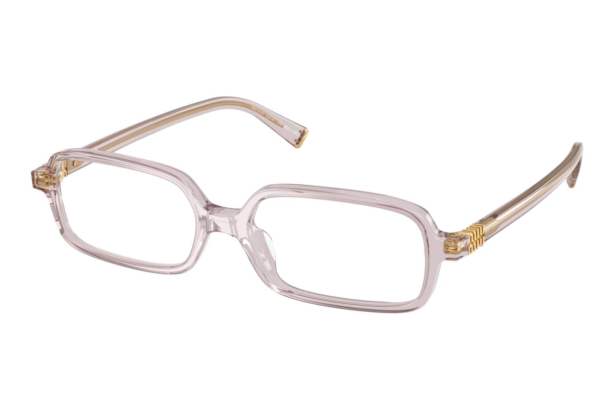 Miu Miu MU 01YV 12W1O1 Mauve Transparent Miu Miu MU 01YV 12W1O1 Mauve Transparent