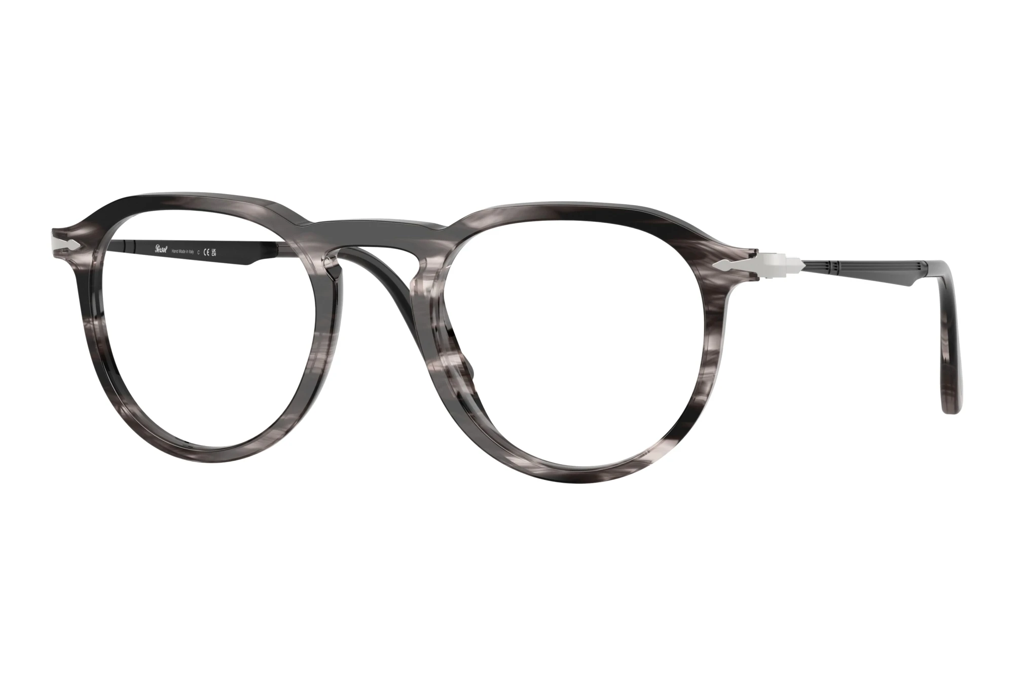 Persol PO3387V 1238 Striped Black & Grey Persol PO3387V 1238 Striped Black & Grey