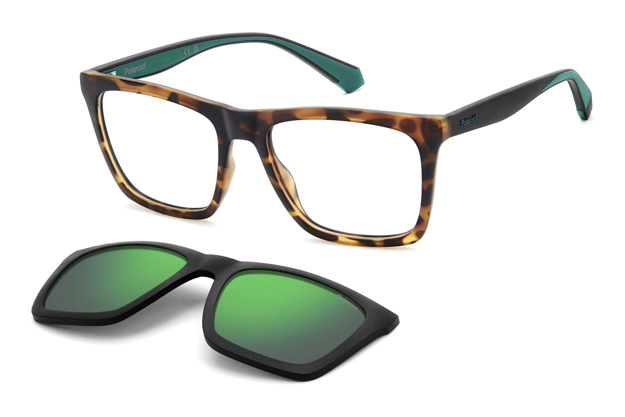 Polaroid PLD D591/C DNG MATTE BLACK GREEN HAVANA Polaroid PLD D591/C DNG MATTE BLACK GREEN HAVANA