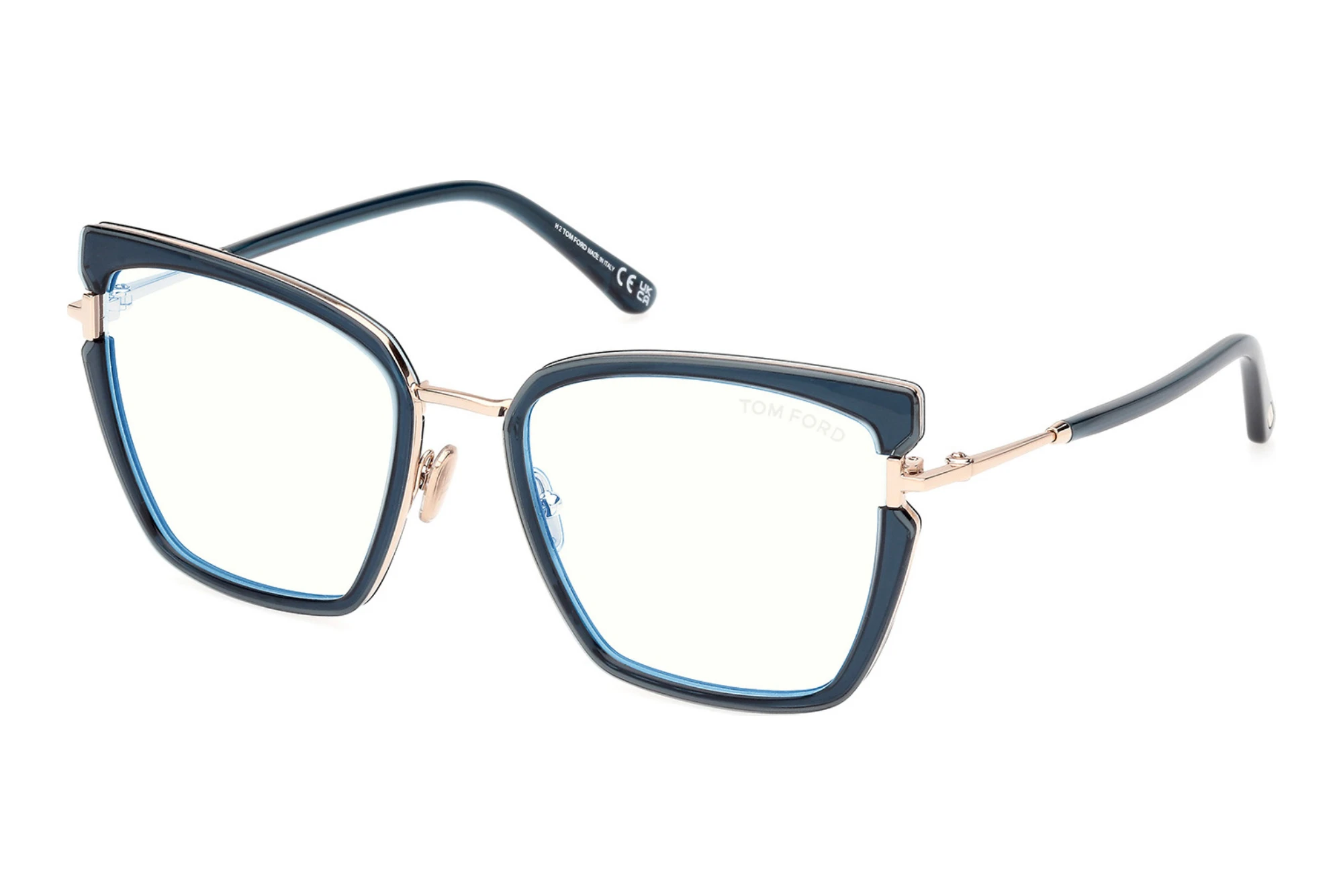 Tom Ford FT5984-B 092 Glänzend Hellblau Tom Ford FT5984-B 092 Glänzend Hellblau