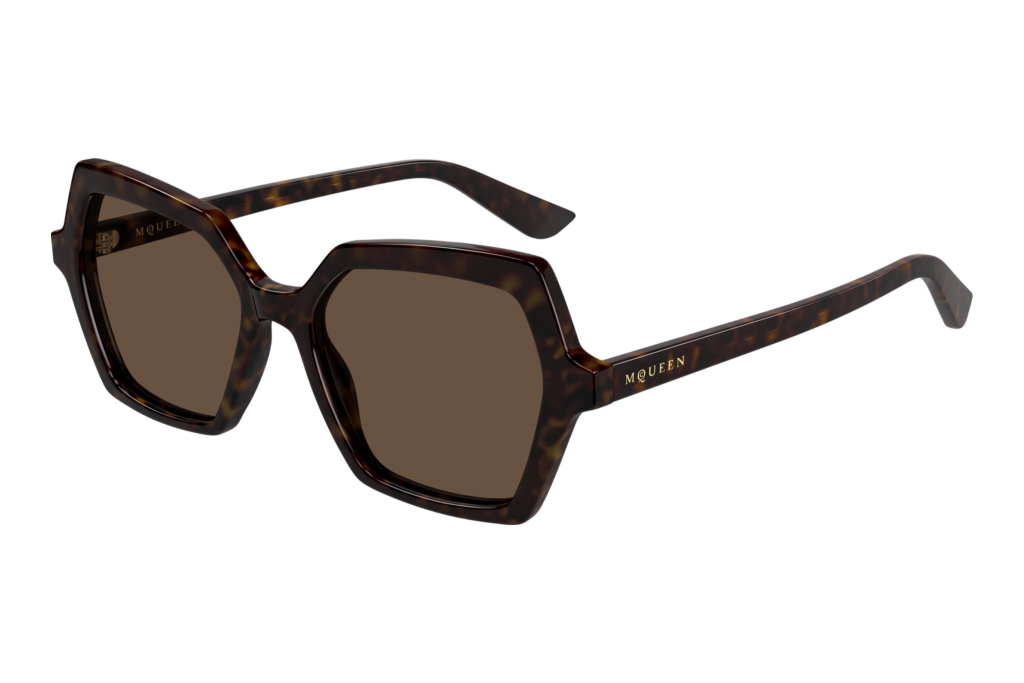 Alexander McQueen AM0537S 002 HAVANA Alexander McQueen AM0537S 002 HAVANA