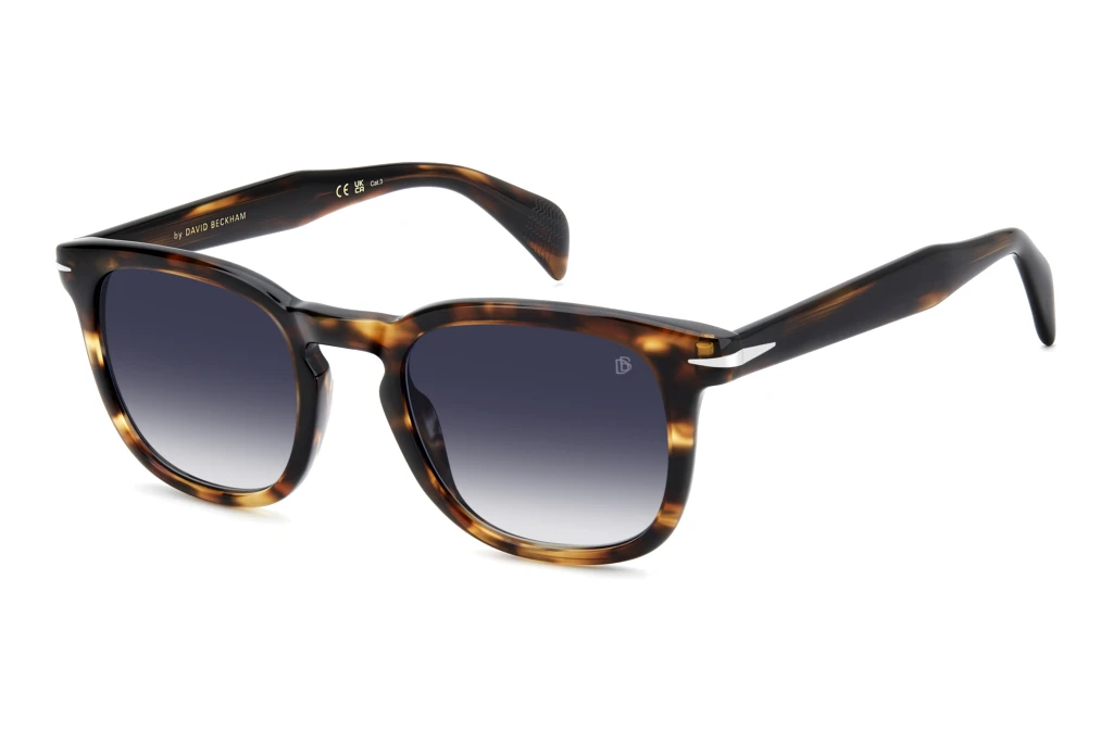 David Beckham DB 1221/S EX4/08 DK BLUE SHADEDBROWN HORN David Beckham DB 1221/S EX4/08 DK BLUE SHADEDBROWN HORN