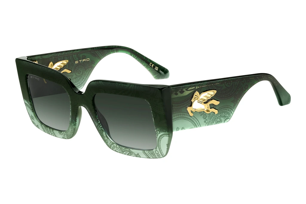 Etro ETRO 0108/S 8HC/9K GREEN SHADEDPATTERN GREEN Etro ETRO 0108/S 8HC/9K GREEN SHADEDPATTERN GREEN