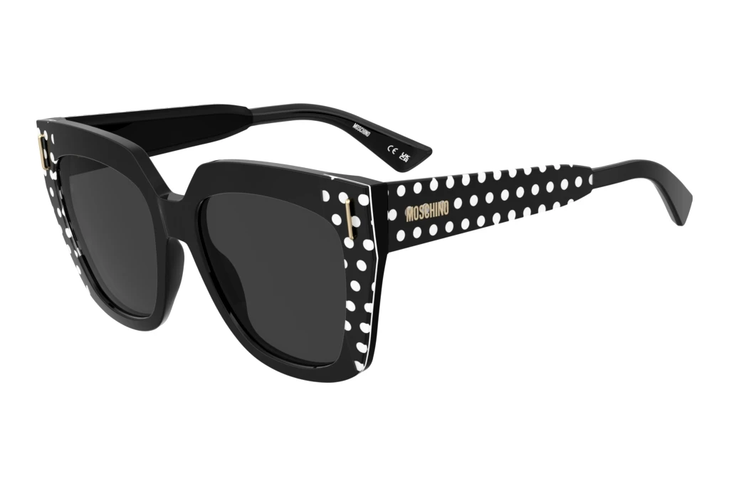 Moschino MOS207/S 7RM/IR GREYPATTERN BLACK Moschino MOS207/S 7RM/IR GREYPATTERN BLACK