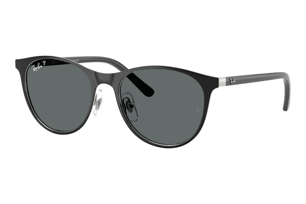 Ray-Ban Kids RJ9552S 295/81 Dark Grey PolarizedBlack On Silver Ray-Ban Kids RJ9552S 295/81 Dark Grey PolarizedBlack On Silver