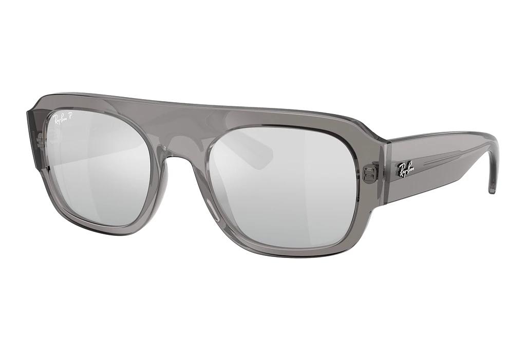 Ray-Ban   RB2218 668482 Grey Mirror Gradient Silver PolarizedTransparent Grey