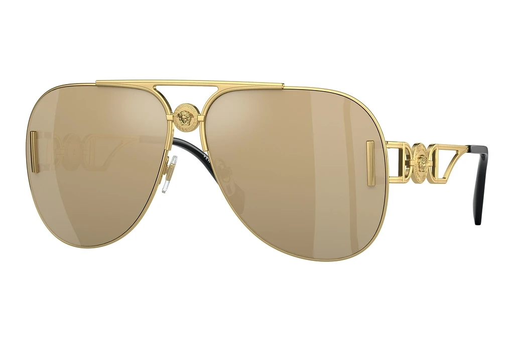 Versace   VE2255 100203 Clear Mirror Real Yellow GoldGold Versace   VE2255 100203 Clear Mirror Real Yellow GoldGold