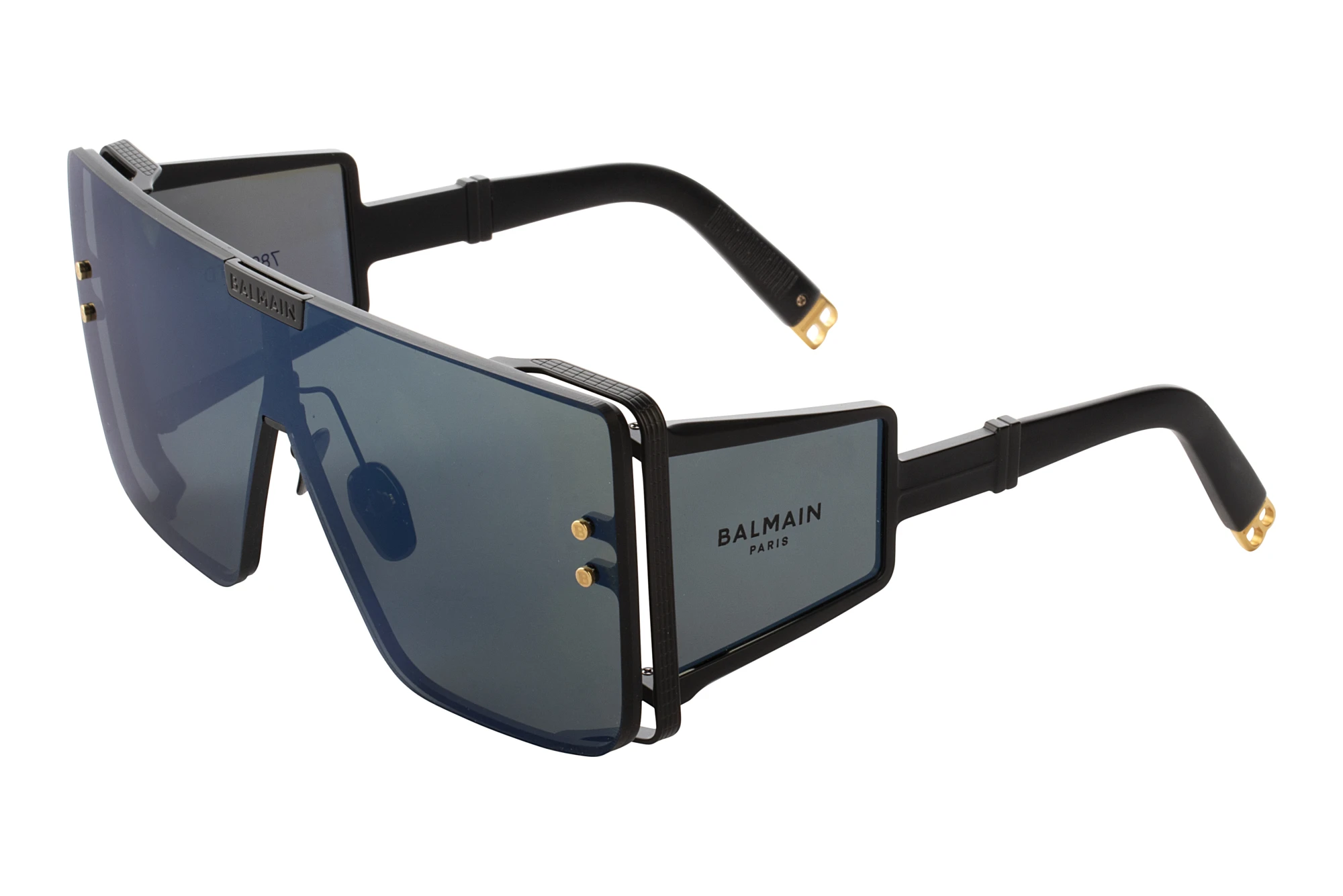 Balmain Paris BPS-102 G Shield: G-15 - Blue Mirror - AR and Side Shield:G-15 - Blue Mirror-ARMatte Black - Black Balmain Paris BPS-102 G Shield: G-15 - Blue Mirror - AR and Side Shield:G-15 - Blue Mirror-ARMatte Black - Black