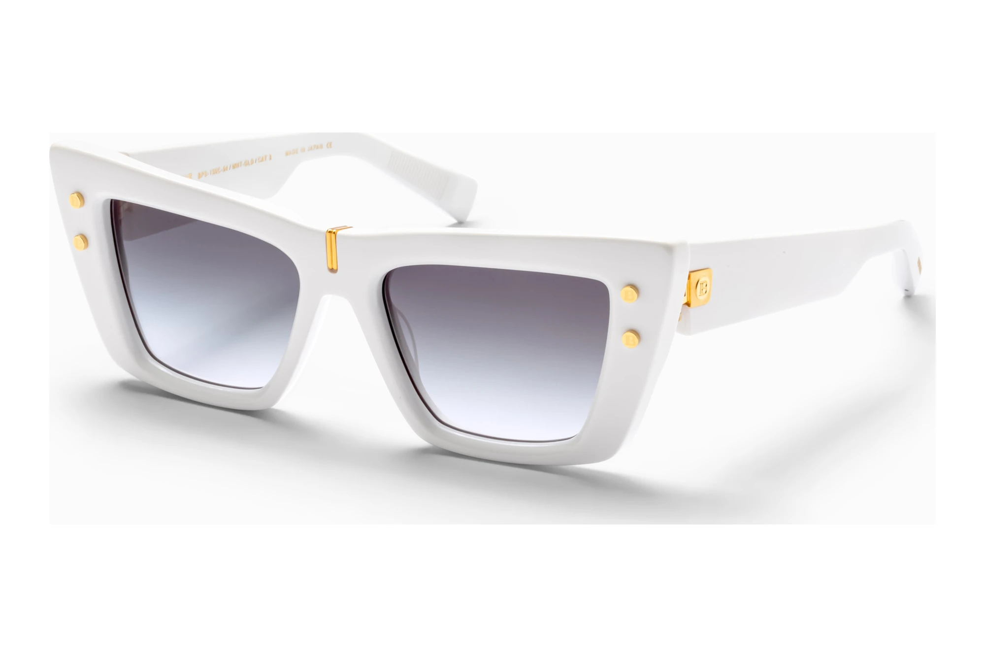 Balmain Paris BPS-156 C Dark Grey to Clear - ARWhite - Gold w Balmain Paris BPS-156 C Dark Grey to Clear - ARWhite - Gold w