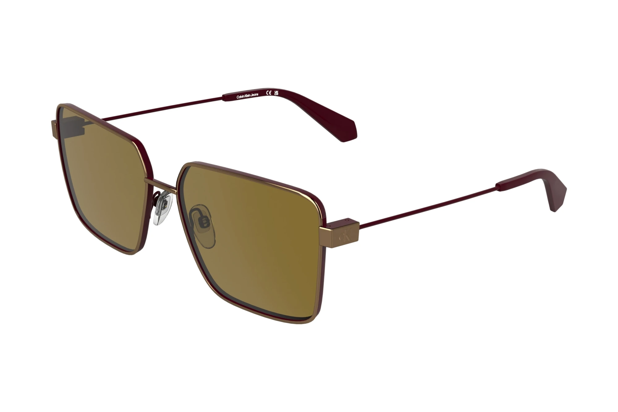 Calvin Klein CKJ26201S 705 YELLOW AMBER GOLD/MATTE BURGUNDY Calvin Klein CKJ26201S 705 YELLOW AMBER GOLD/MATTE BURGUNDY