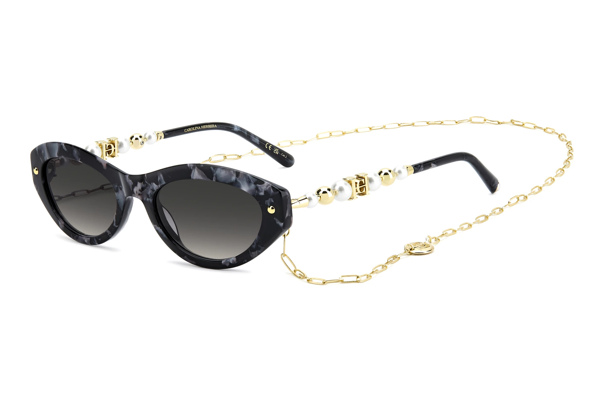 Carolina Herrera HER 0406/S GBY/9O GREY SHADEDBLACK MARBLE Carolina Herrera HER 0406/S GBY/9O GREY SHADEDBLACK MARBLE