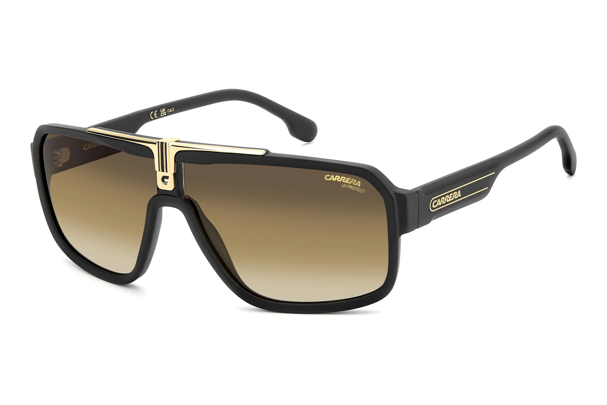 Carrera CARRERA 1091/S I46/N4 BROWN SHADED BRICKMATTE BLACK GOLD Carrera CARRERA 1091/S I46/N4 BROWN SHADED BRICKMATTE BLACK GOLD
