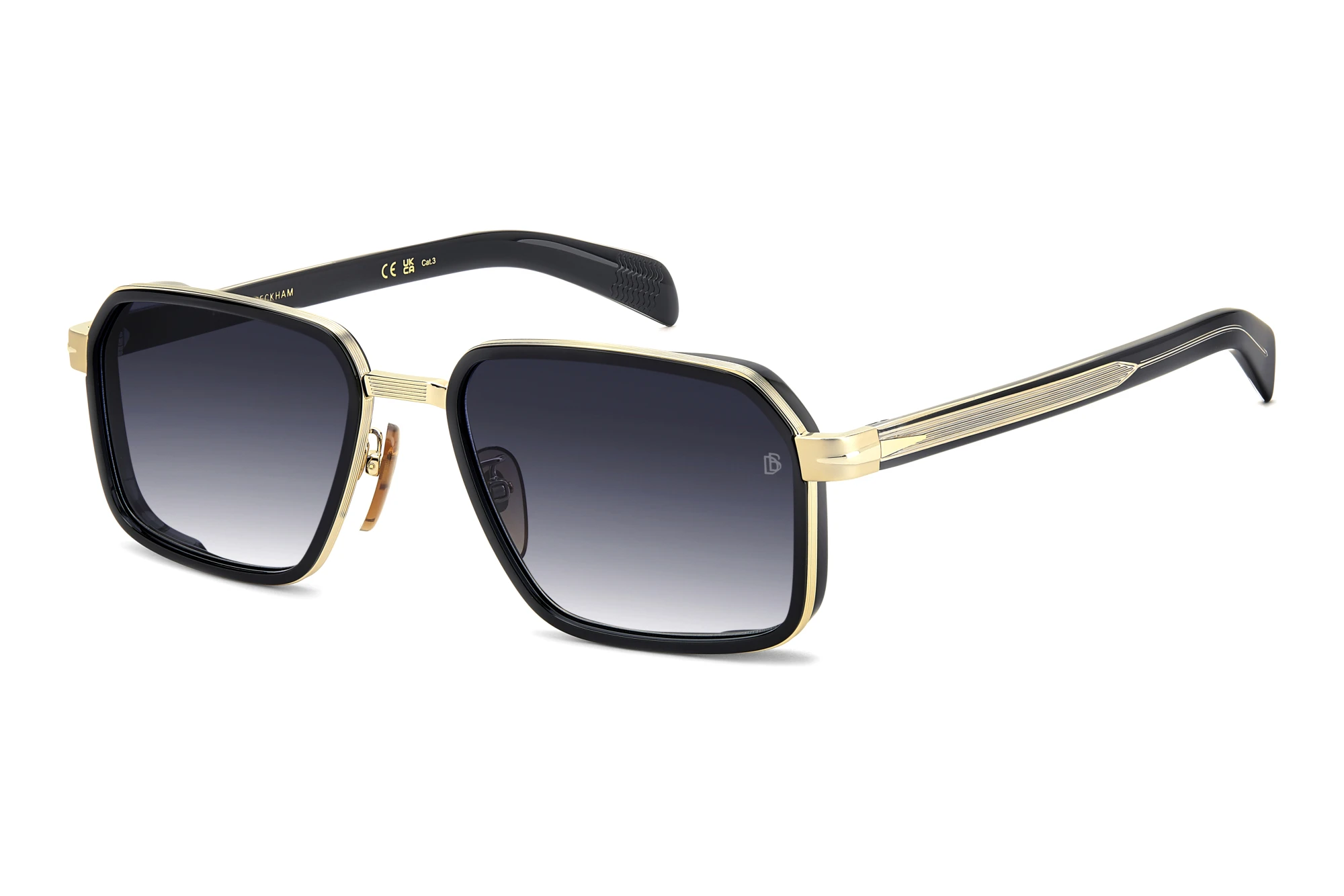 David Beckham DB 7158/S RHL/08 DK BLUE SHADEDGOLD BLACK 2 David Beckham DB 7158/S RHL/08 DK BLUE SHADEDGOLD BLACK 2