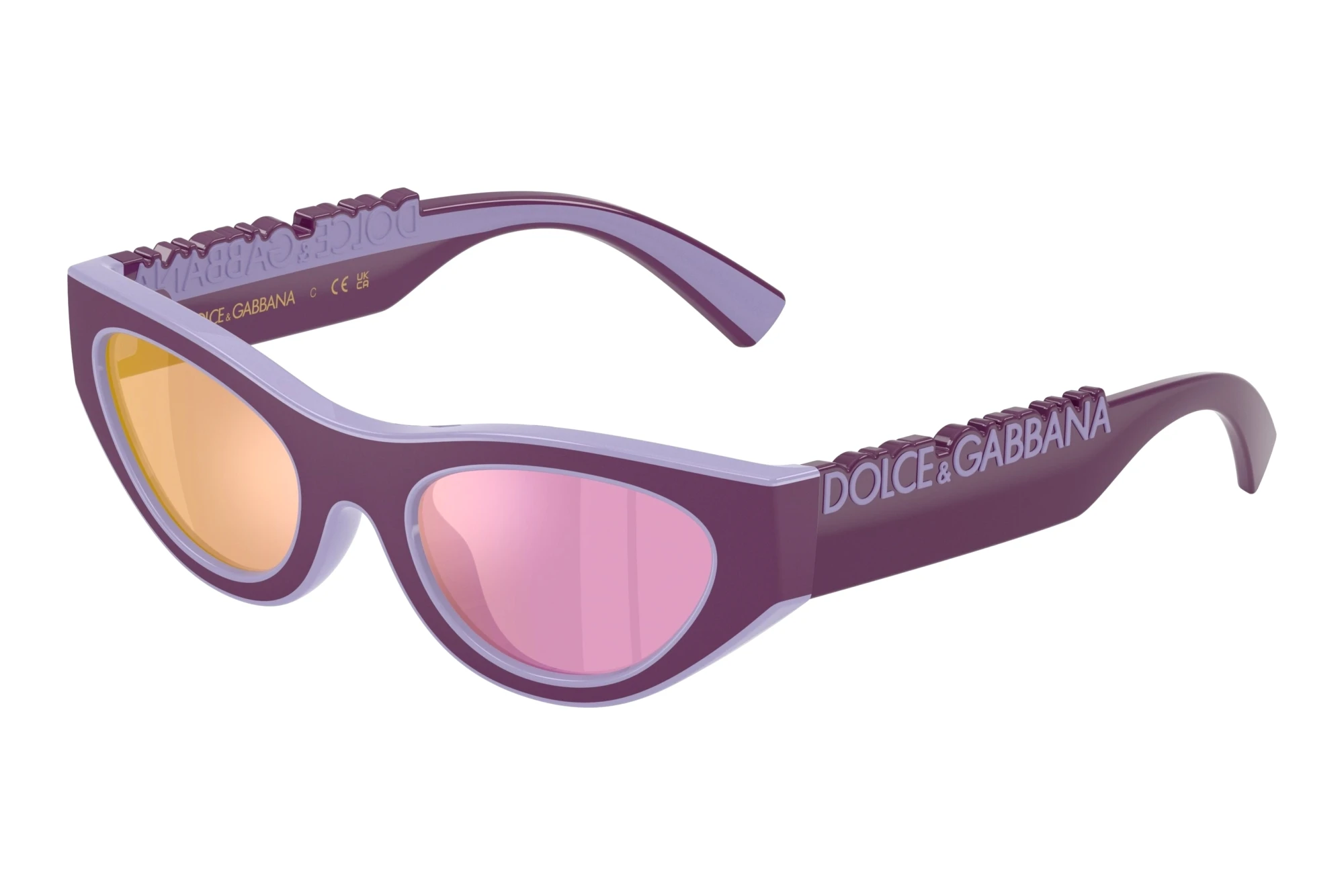 Dolce & Gabbana DX6012 33601T Pink Mirror Rose GoldViolet Rubber/Lillac Dolce & Gabbana DX6012 33601T Pink Mirror Rose GoldViolet Rubber/Lillac
