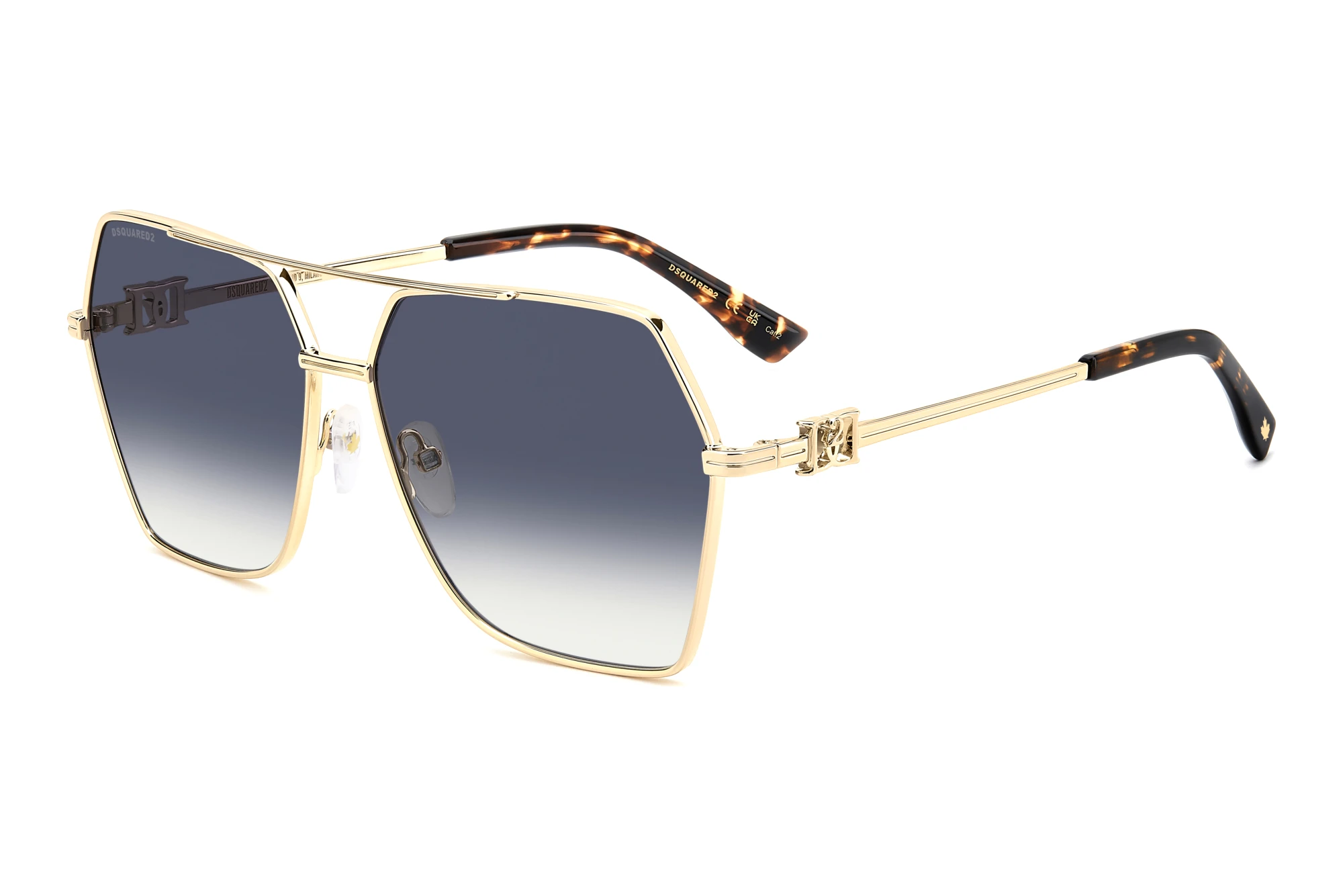 Dsquared2 D2 0206/S 000/08 DK BLUE SHADEDROSE GOLD Dsquared2 D2 0206/S 000/08 DK BLUE SHADEDROSE GOLD