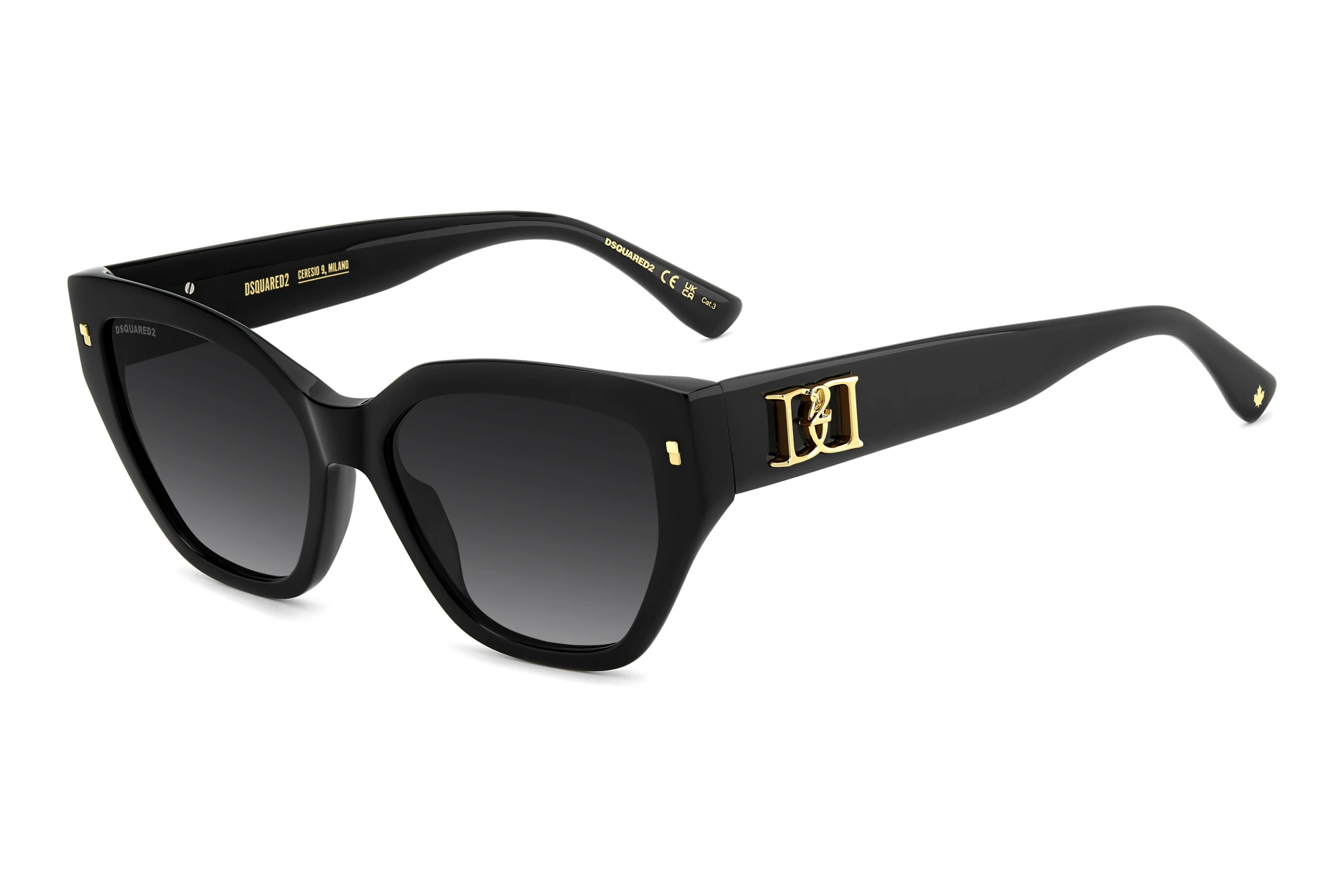 Dsquared2 D2 0226/S 807/9O GREY SHADEDBLACK Dsquared2 D2 0226/S 807/9O GREY SHADEDBLACK