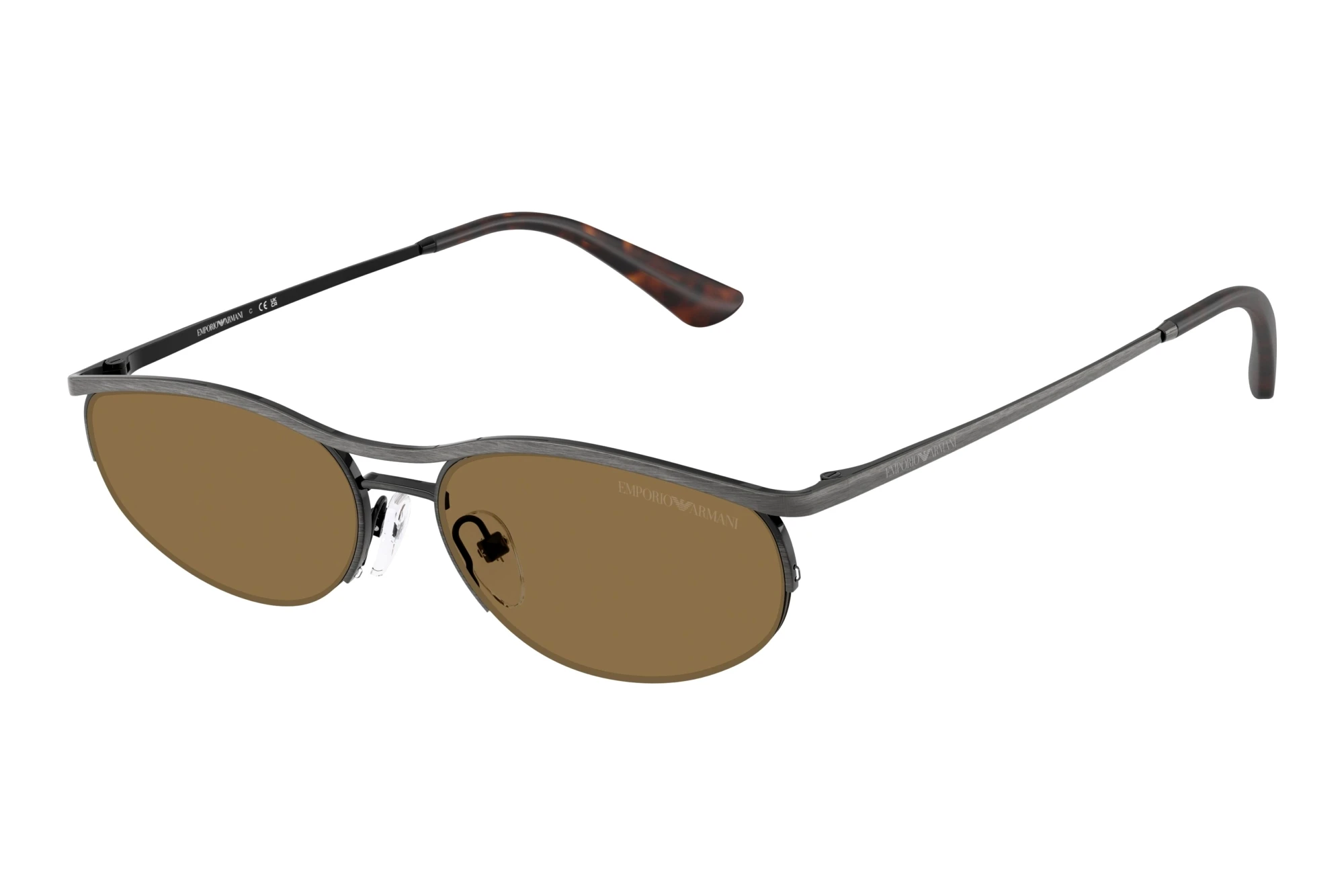 Emporio Armani EA2180 344573 Dark BrownShiny Anticate Silver Emporio Armani EA2180 344573 Dark BrownShiny Anticate Silver