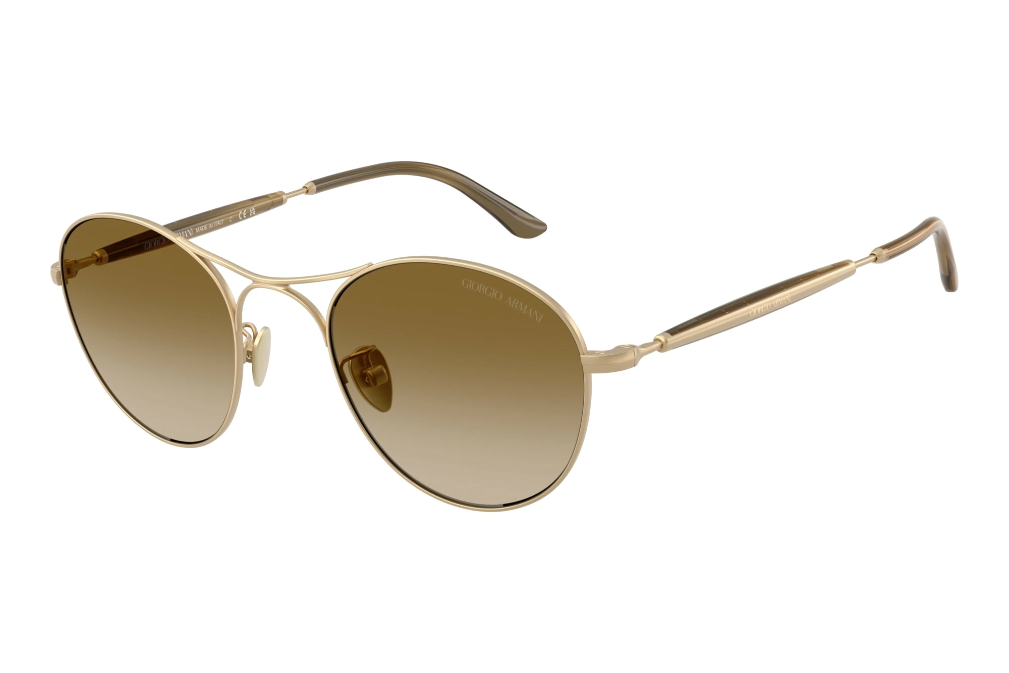Giorgio Armani AR6177 341713 Gradient BrownMatte Pale Gold Giorgio Armani AR6177 341713 Gradient BrownMatte Pale Gold