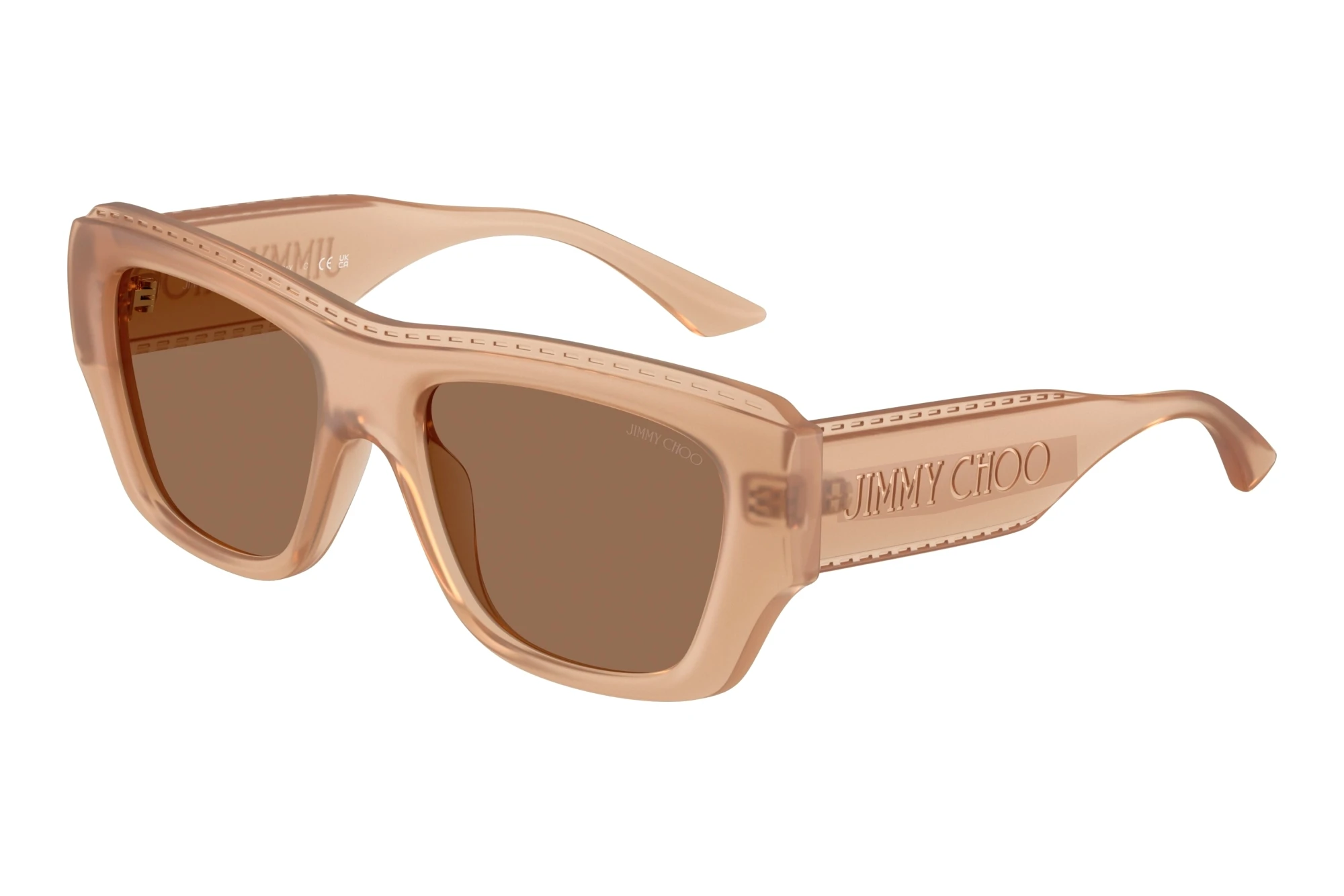 Jimmy Choo JC6003U 509173 Dark BrownTransparent Tan Jimmy Choo JC6003U 509173 Dark BrownTransparent Tan