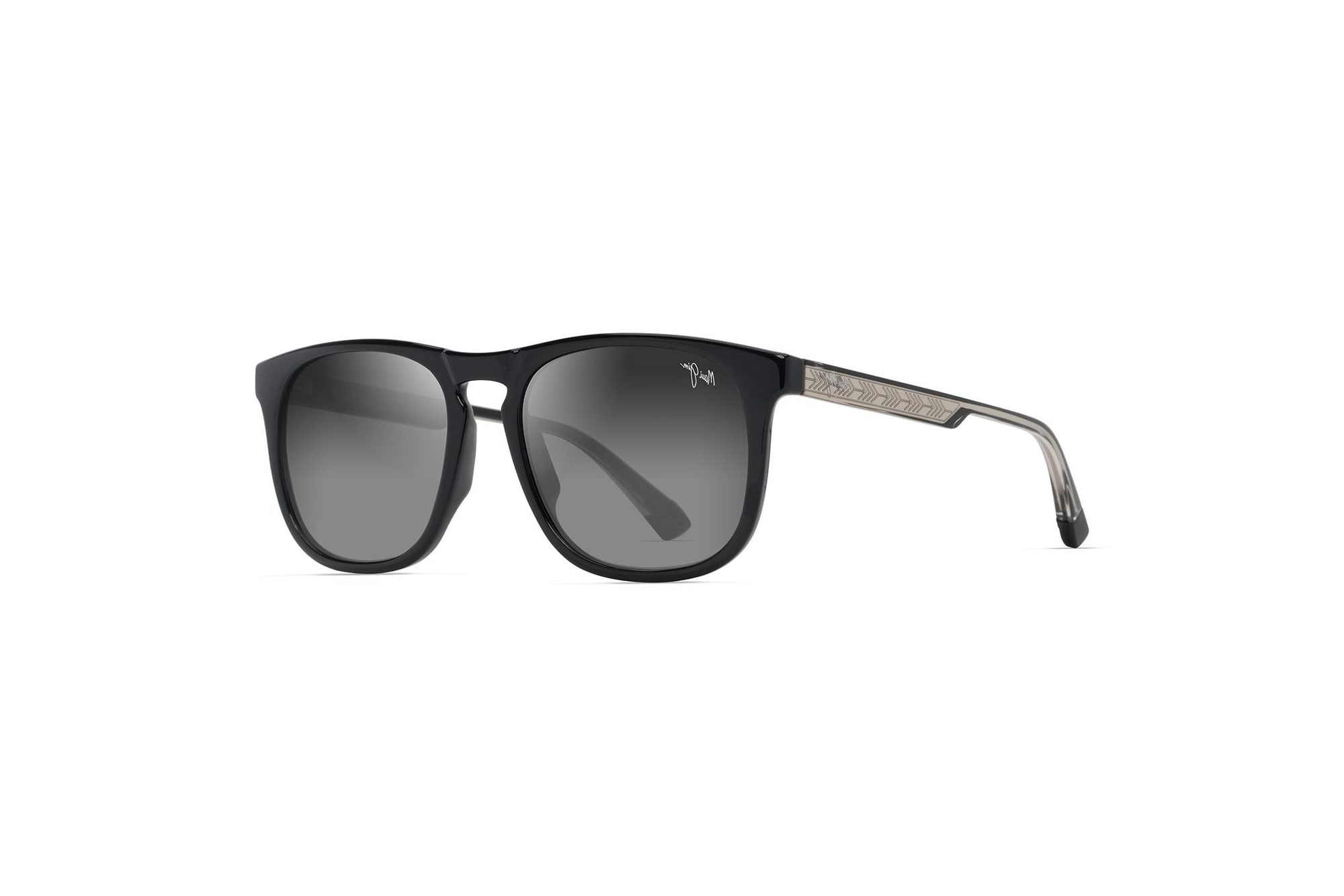 Maui Jim Kupaa GS641-14 Neutral GreyShiny Black w/Trans Light Grey Maui Jim Kupaa GS641-14 Neutral GreyShiny Black w/Trans Light Grey