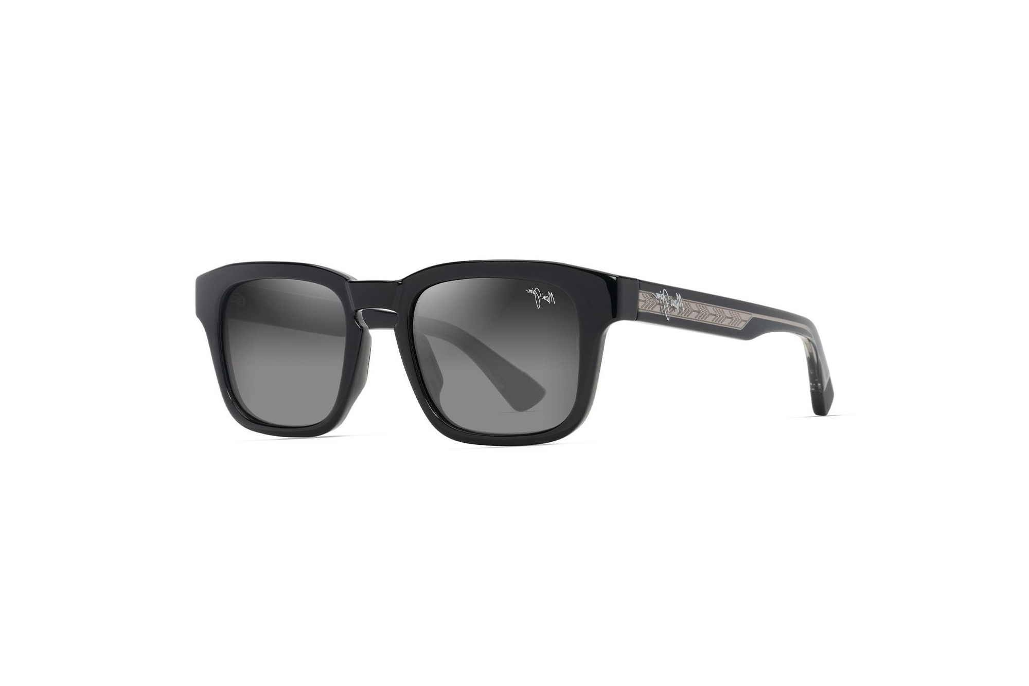 Maui Jim Maluhia GS643-14 Neutral GreyShiny Black w/Trans Light Grey Maui Jim Maluhia GS643-14 Neutral GreyShiny Black w/Trans Light Grey