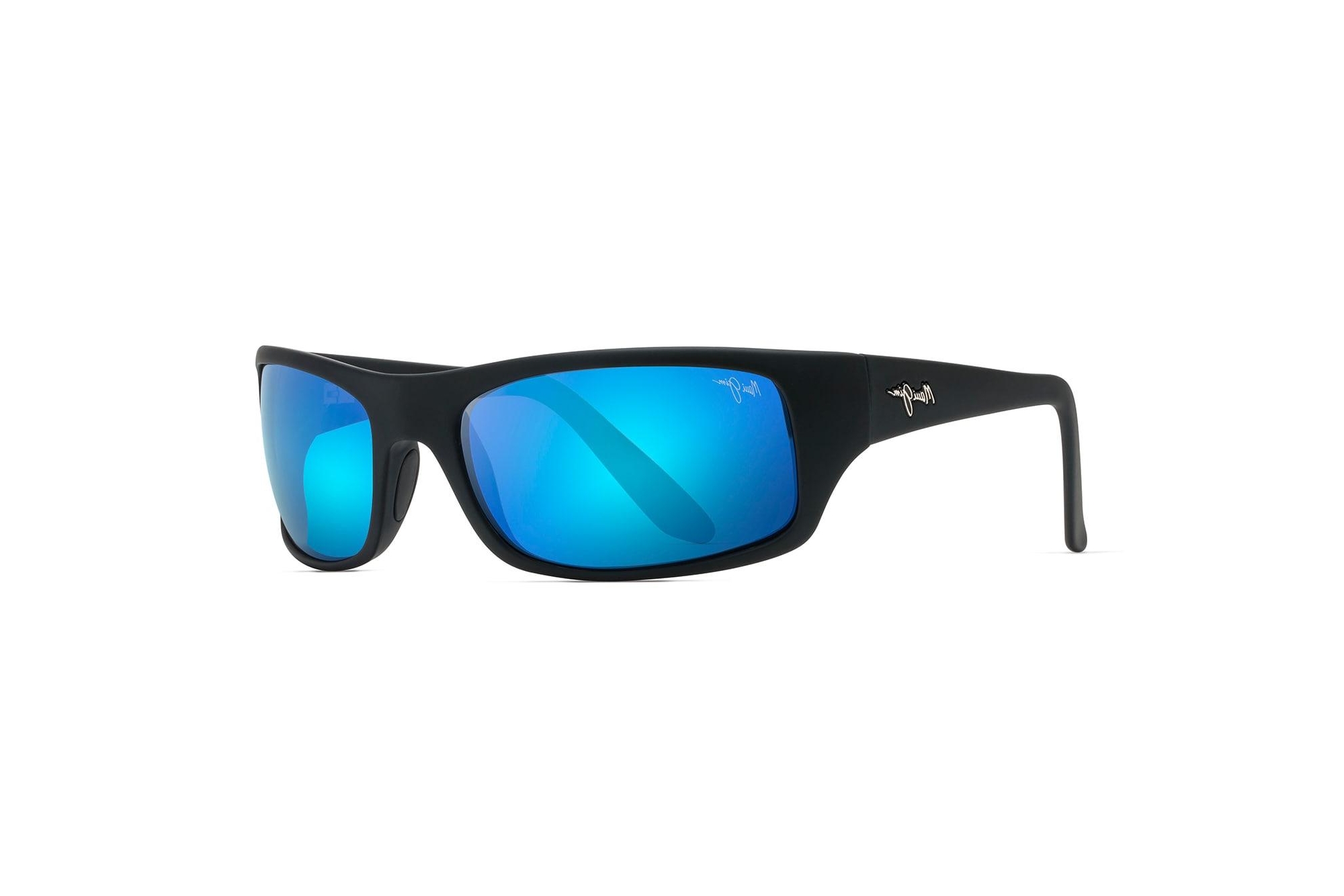 Maui Jim Peahi B202-2M Blue HawaiiBlack Matte Rubber Maui Jim Peahi B202-2M Blue HawaiiBlack Matte Rubber