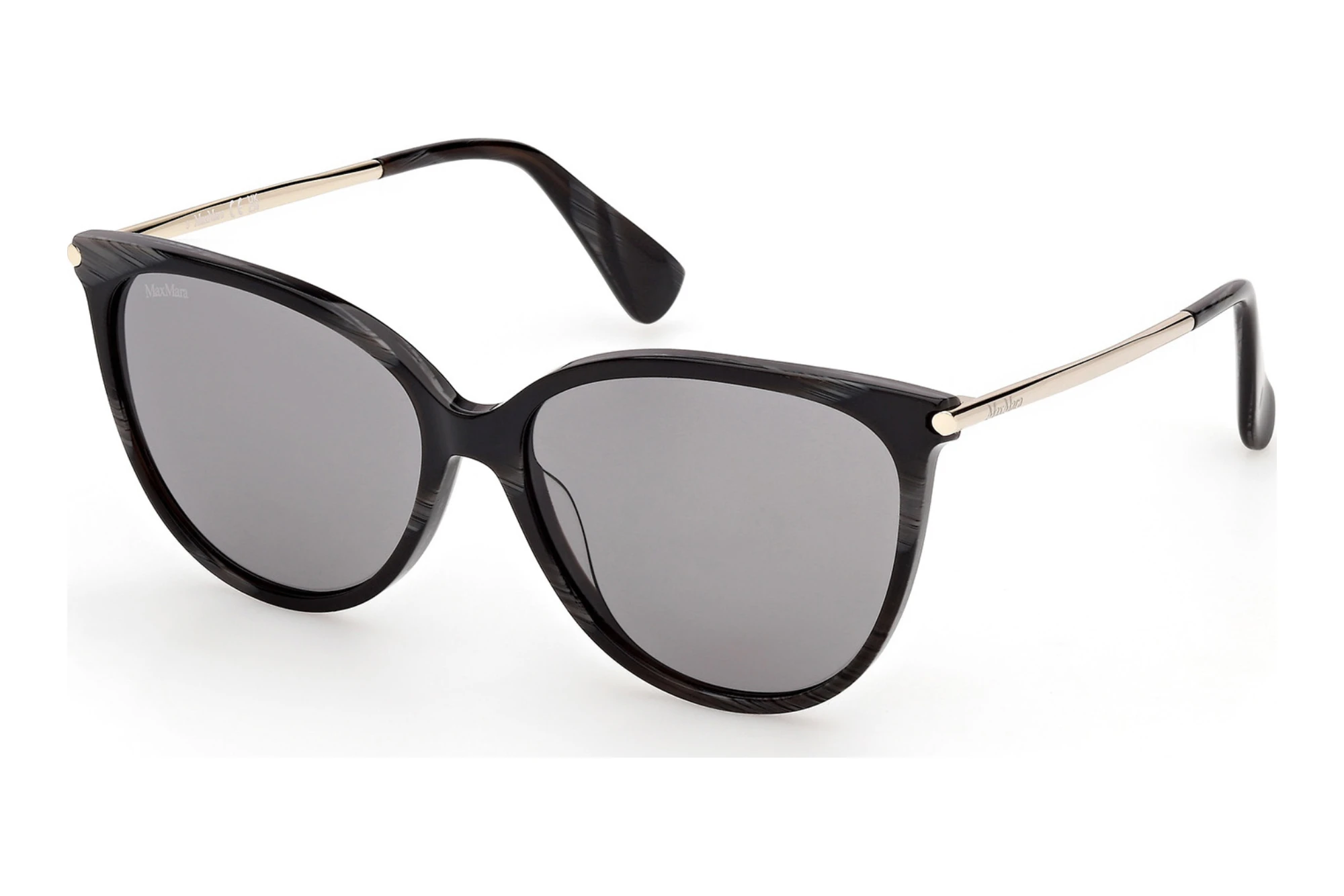 Max Mara MM0201 63A grauSchwarz Horn Max Mara MM0201 63A grauSchwarz Horn