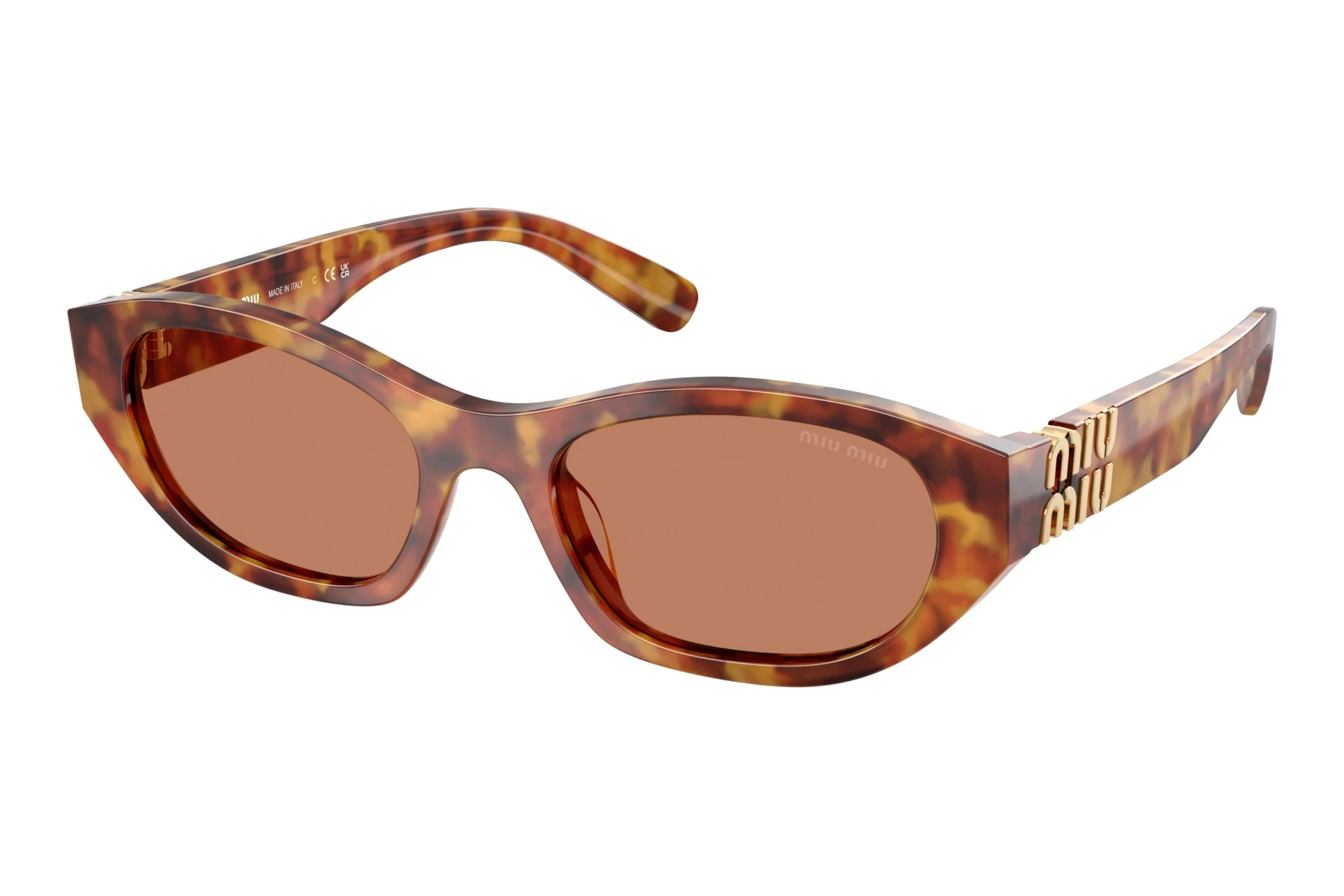 Miu Miu MU A03S 10L10I BrownHavana Light Miu Miu MU A03S 10L10I BrownHavana Light