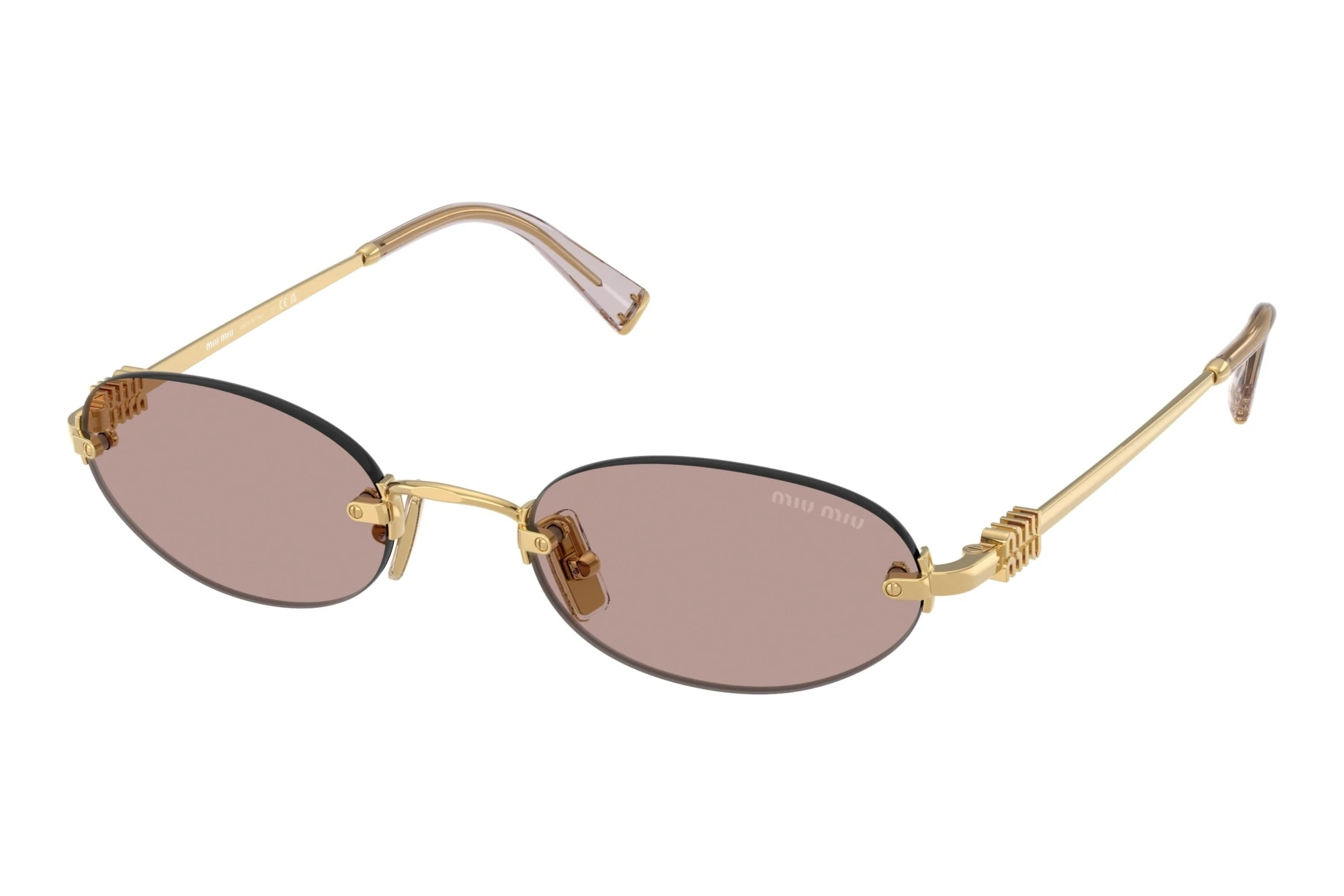 Miu Miu MU A54S 5AK20I Light Purple BrownGold Miu Miu MU A54S 5AK20I Light Purple BrownGold