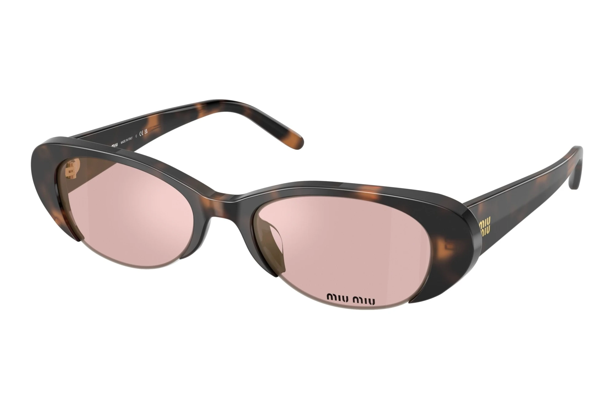 Miu Miu MU C05SU 23A91C Pink Mirror GoldHavana Mauve Miu Miu MU C05SU 23A91C Pink Mirror GoldHavana Mauve