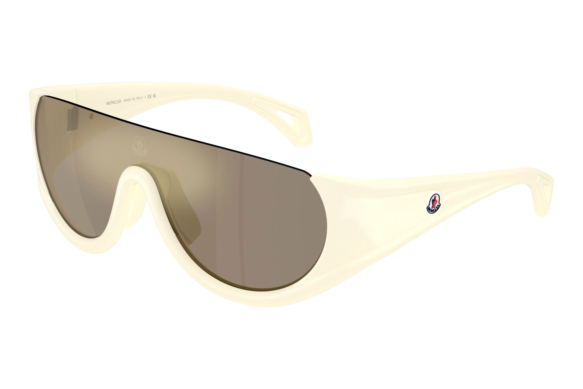 Moncler ME8022 50485A Mirror GoldMatte White Rubberized Moncler ME8022 50485A Mirror GoldMatte White Rubberized