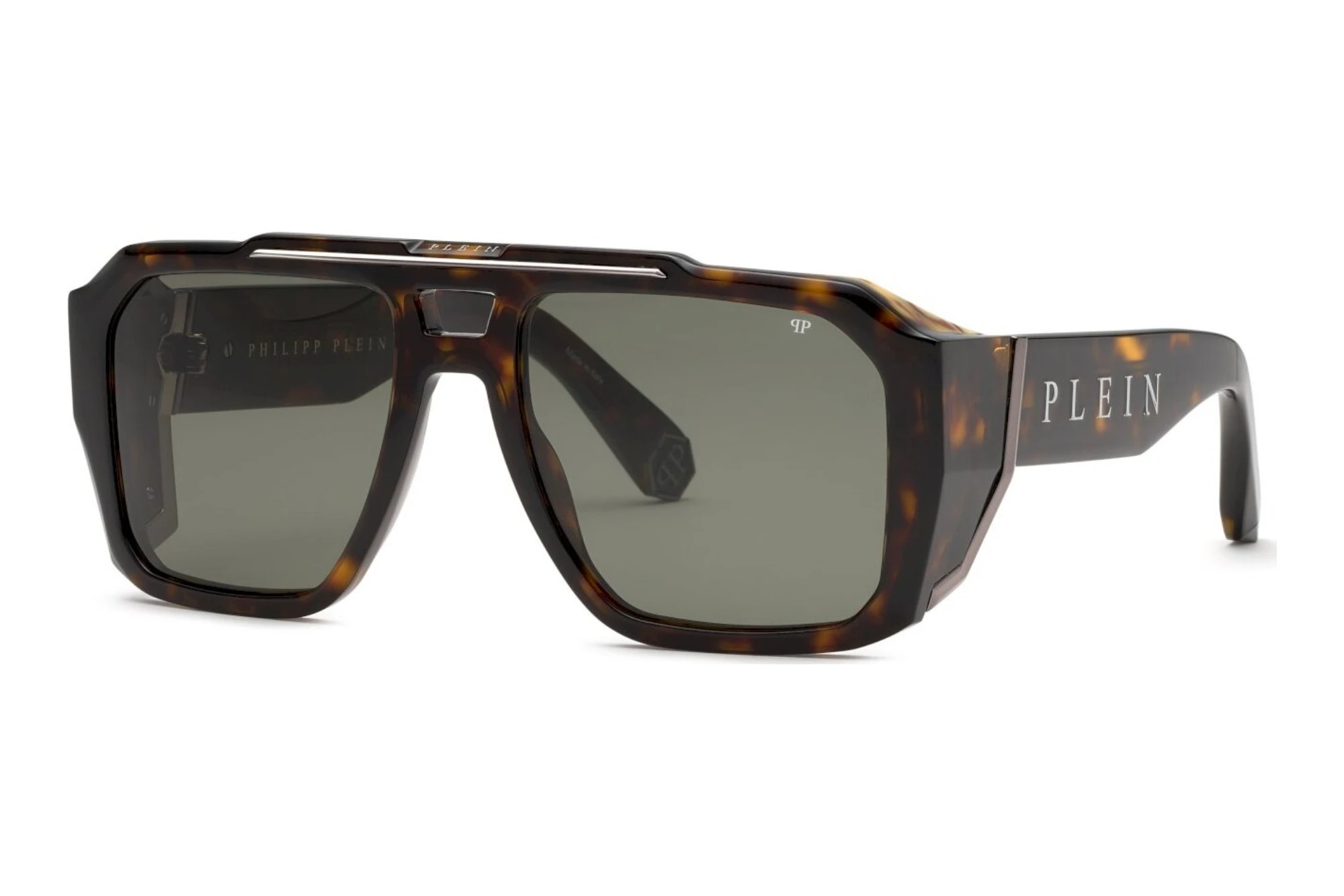 Philipp Plein SPP184M 0722 GREENSHINY DARK HAVANA Philipp Plein SPP184M 0722 GREENSHINY DARK HAVANA