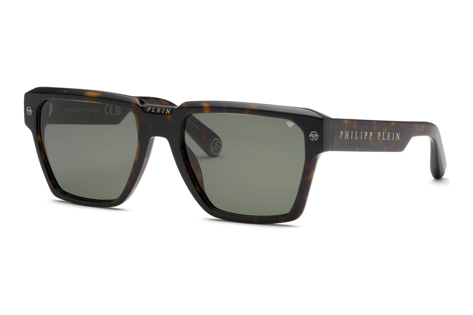 Philipp Plein SPP201V 0722 GREENSHINY DARK HAVANA Philipp Plein SPP201V 0722 GREENSHINY DARK HAVANA
