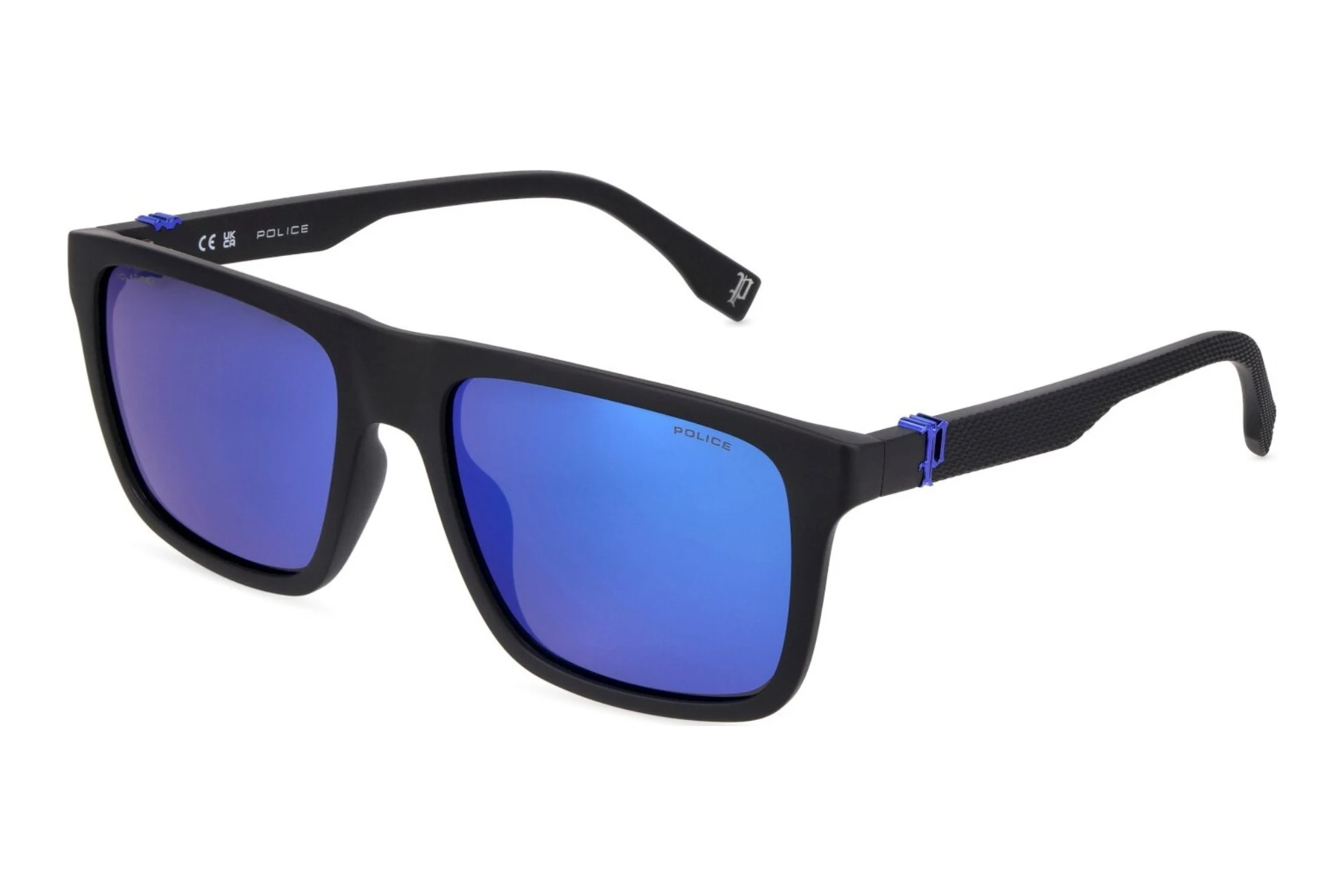 Police SPLV24 U28P SMOKE/MIRROR BLUEMATT BLACK Police SPLV24 U28P SMOKE/MIRROR BLUEMATT BLACK