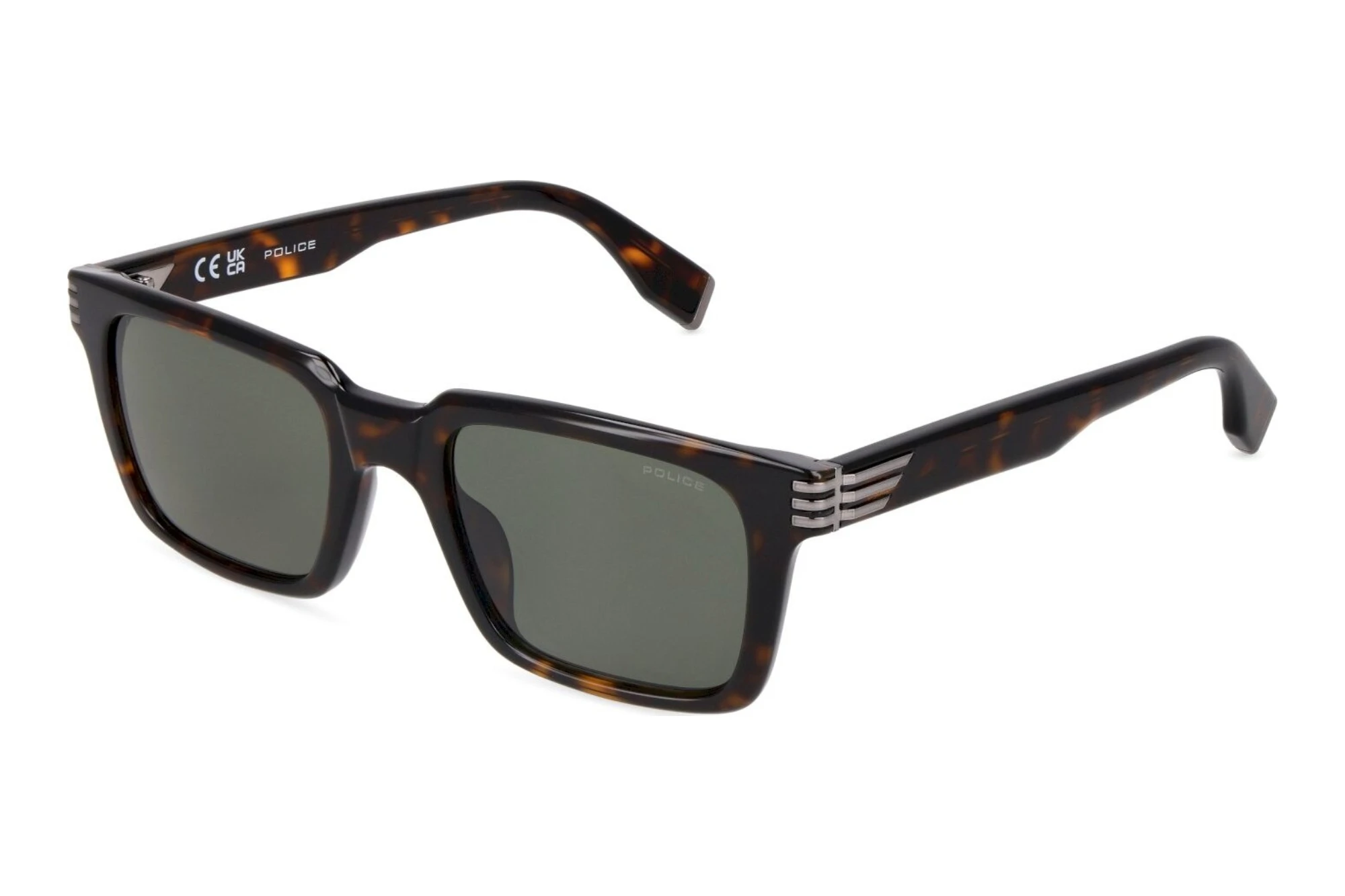 Police SPLV37 0722 GREENSHINY DARK HAVANA Police SPLV37 0722 GREENSHINY DARK HAVANA