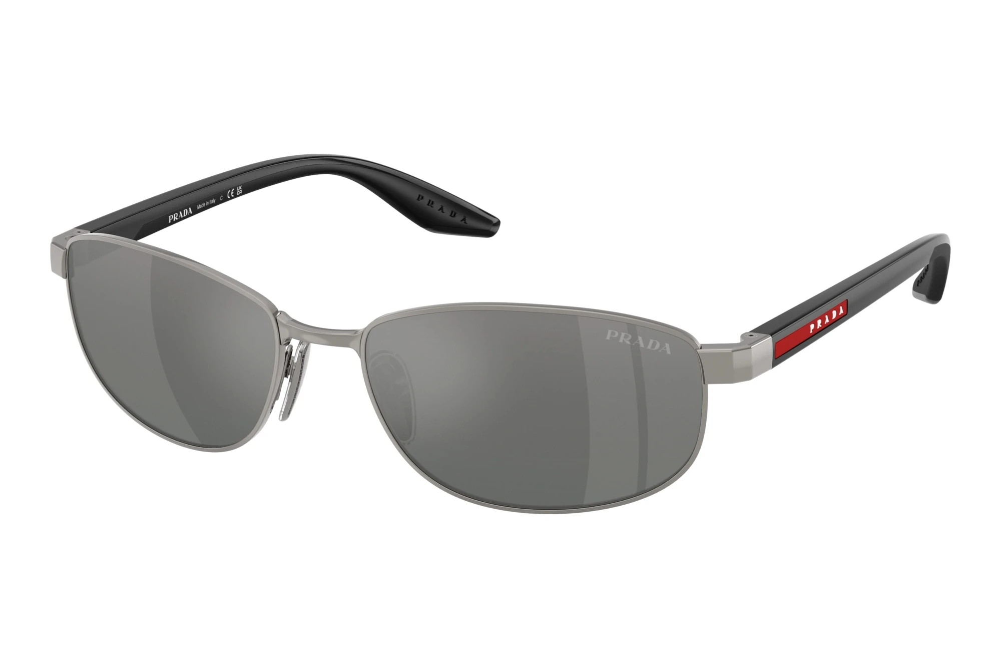 Prada Linea Rossa PS B53S 5AV41A Grey Mirror Silver GradientMetal Grey Prada Linea Rossa PS B53S 5AV41A Grey Mirror Silver GradientMetal Grey