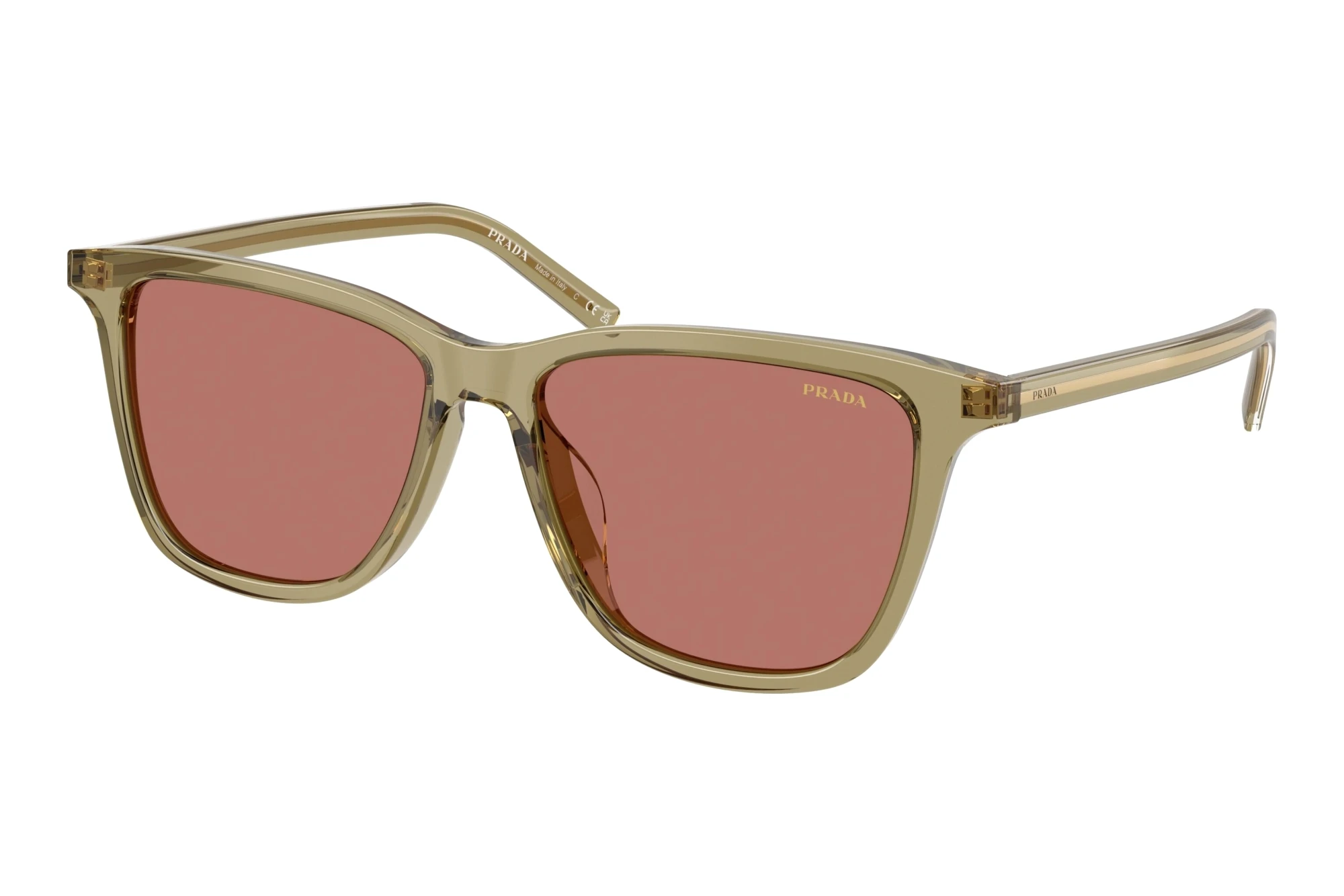 Prada PR D18SD 27O80W BordeauxTransparent Loden Prada PR D18SD 27O80W BordeauxTransparent Loden
