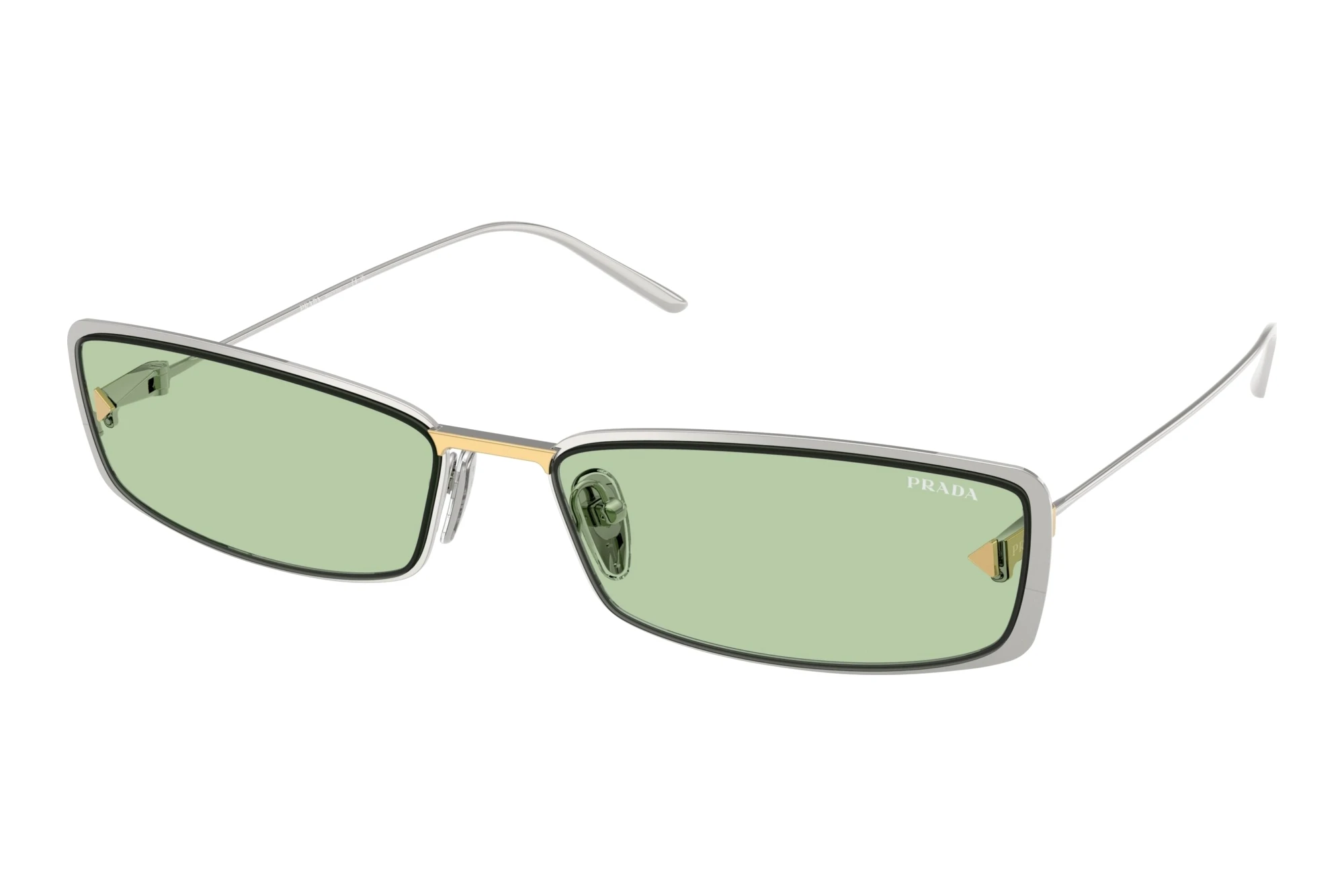 Prada PR D67S 1BC61C GreenSilver Prada PR D67S 1BC61C GreenSilver