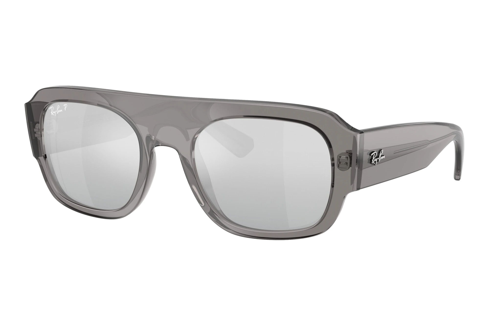 Ray-Ban RB2218 668482 Grey Mirror Gradient Silver PolarizedTransparent Grey Ray-Ban RB2218 668482 Grey Mirror Gradient Silver PolarizedTransparent Grey