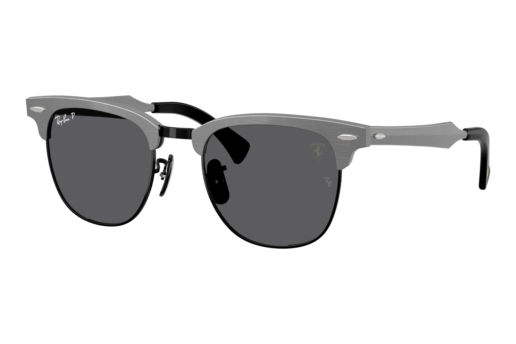 Ray-Ban RB3807M F108K8 Polarized Dark GreyBrushed Grey On Black Ray-Ban RB3807M F108K8 Polarized Dark GreyBrushed Grey On Black