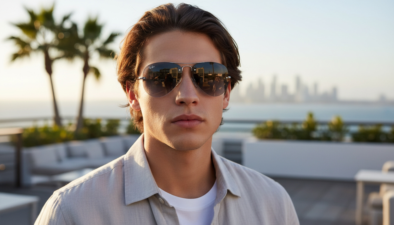 Vue de face Ray-Ban RB3449 (RB3449 - 003/8G)