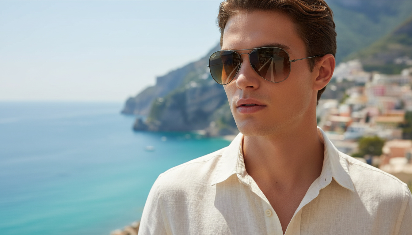 Vue de face Ray-Ban AVIATOR LARGE METAL (RB3025 - 004/51)