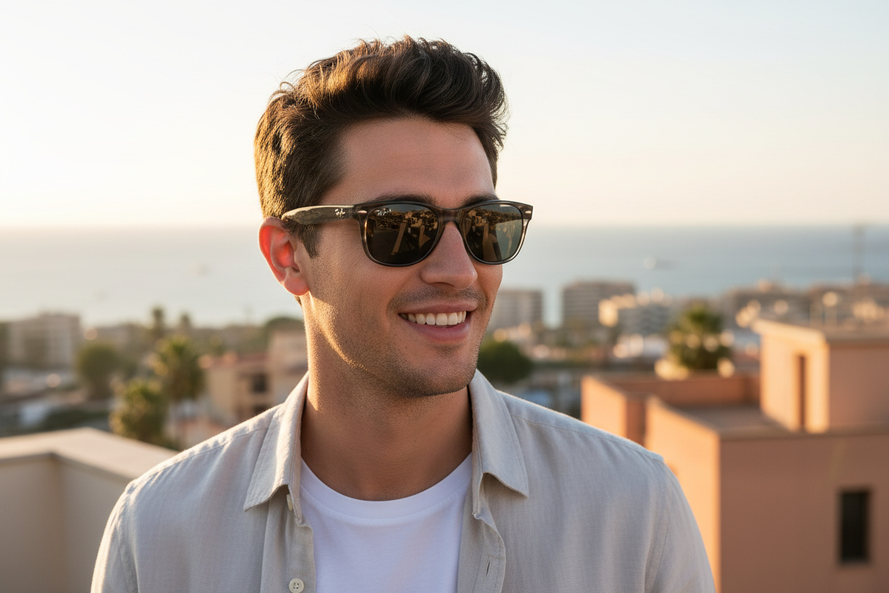 Vue de face Ray-Ban NEW WAYFARER (RB2132 - 6430B1)