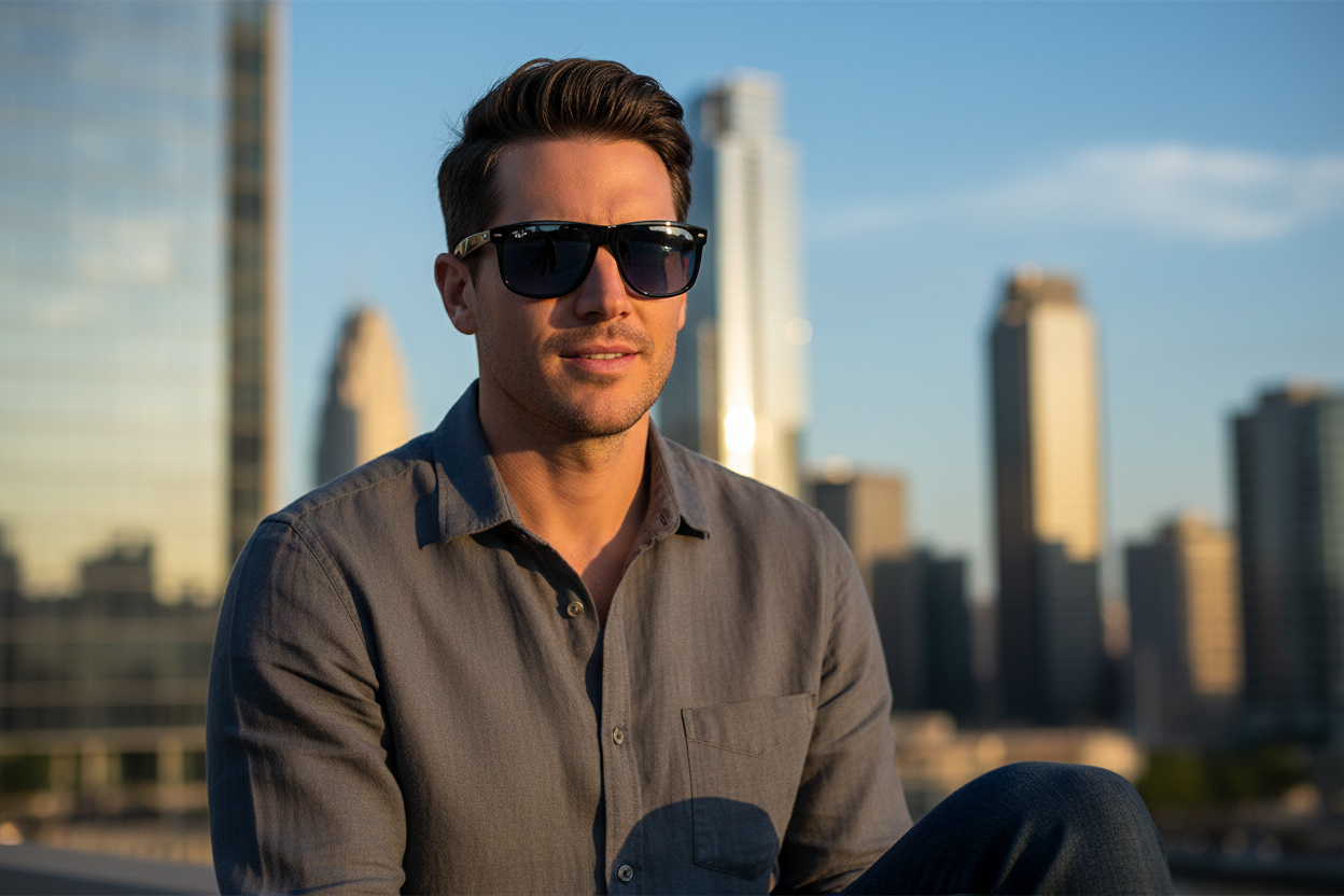 Vue de face Ray-Ban BOYFRIEND (RB4147 - 601/80)