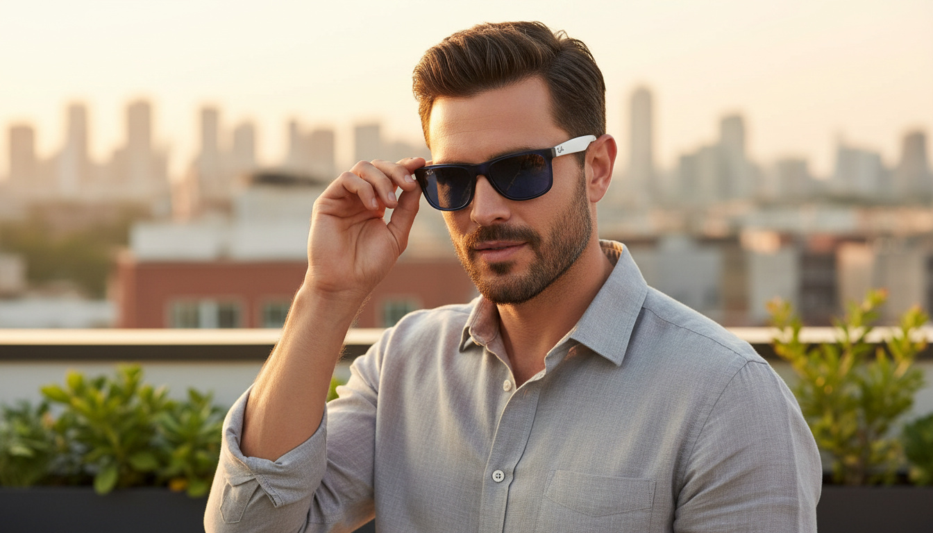 Vue de face Ray-Ban JUSTIN (RB4165 - 651180)